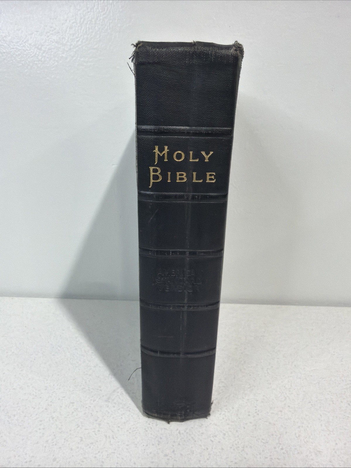 Antique Thomas Nelson & Sons Holy Bible Standard American Edition 1901 Black 7in