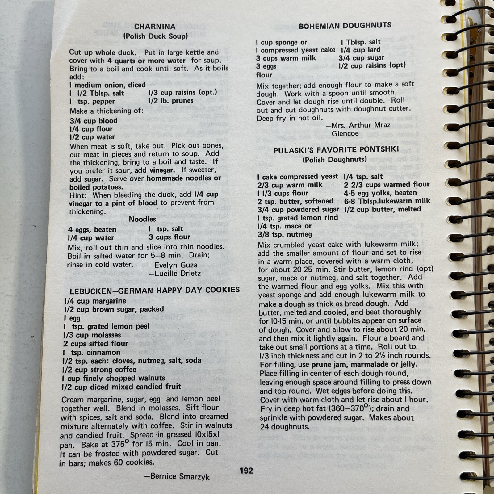 Ivanhoe MN Minnesota cookbook ethnic Czech Kolache Polish pierogi German Stollen