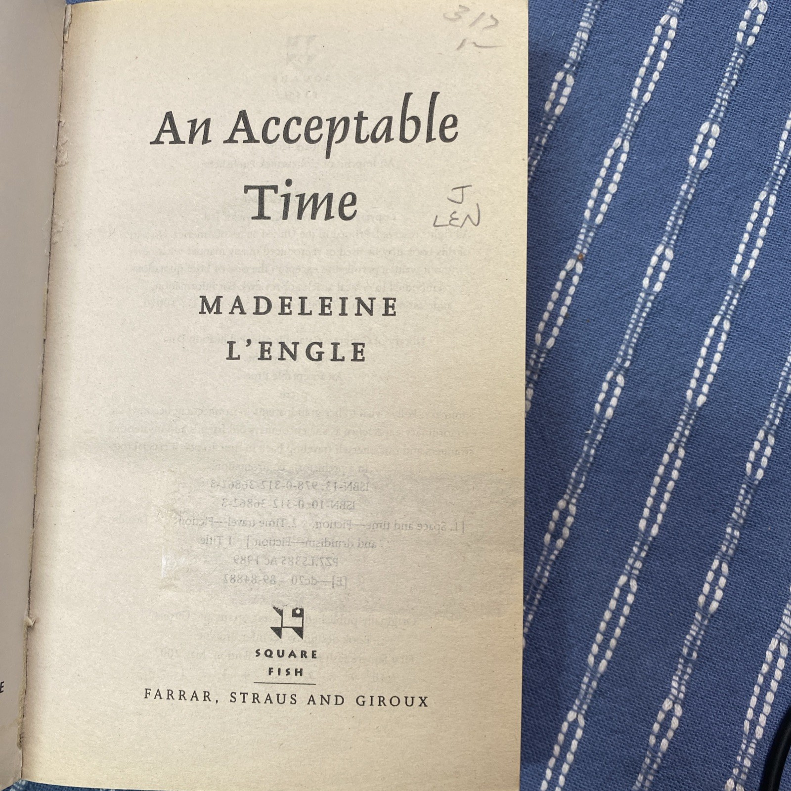 An Acceptable Time by Madeleine L&rsquo;Engle (2007, 1st Edition, Paperback)