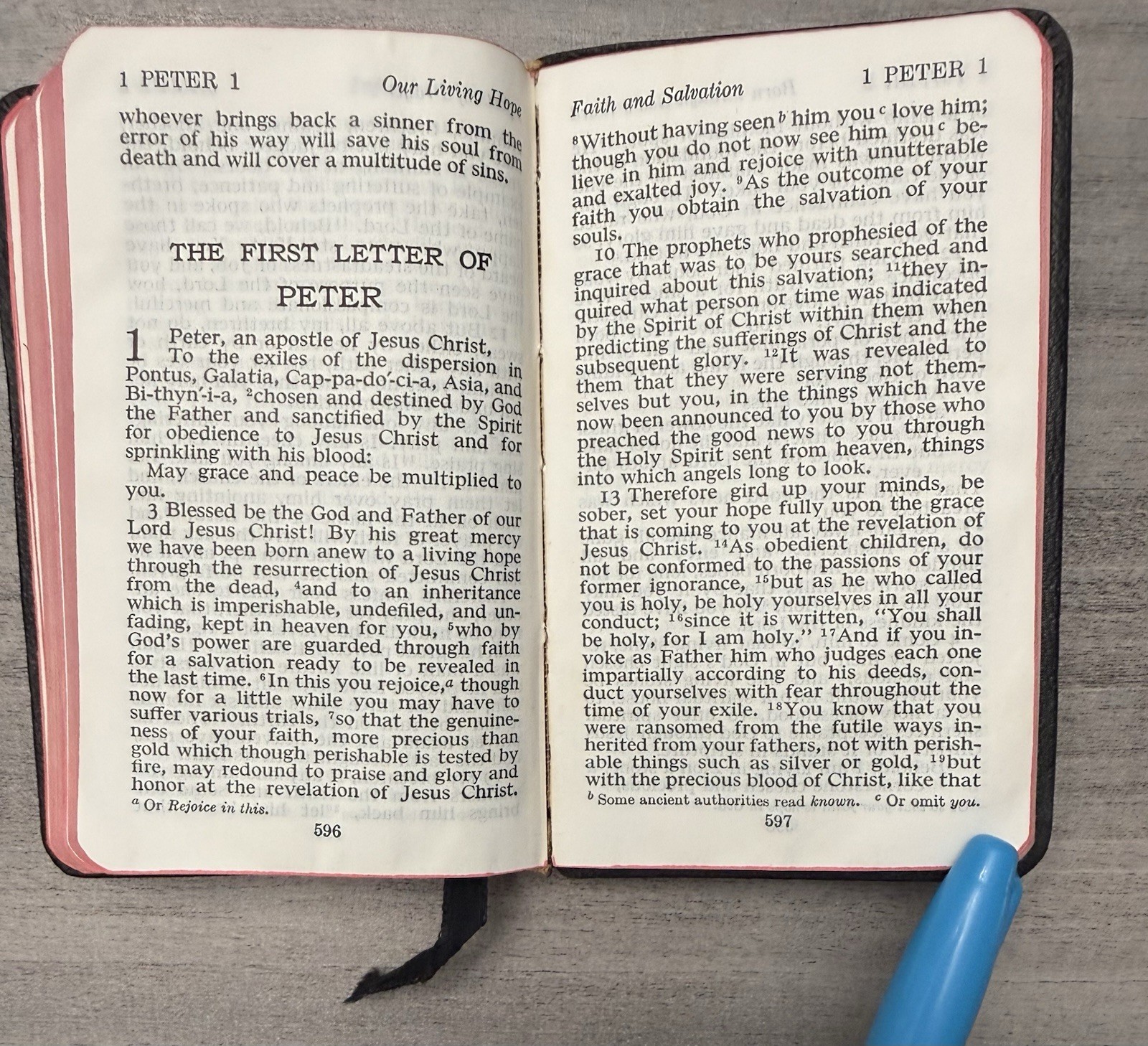 VTG Thinline 1946 Pocket New Testament RSV Black Leather 691X Nelson ~ 4.9&Prime; x 3&Prime;