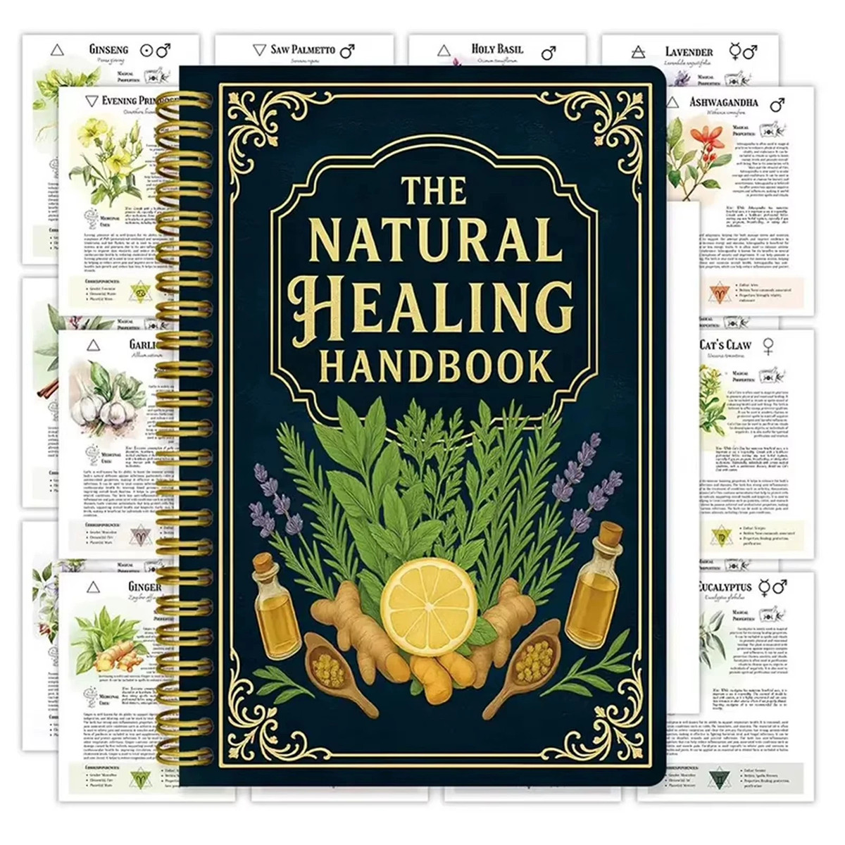 The Natural Handbook Bound For Herbal Remedies And Natural Recipes By Ancient TL