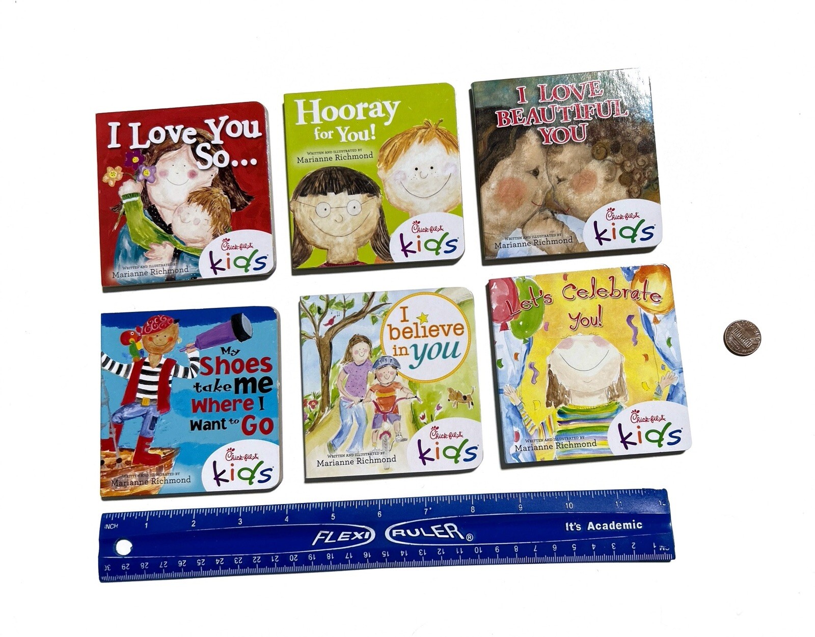 Marianne Richmond Mixed Set Of 6 Mini Board Books Chick-Fil-A 4 in Baby mr6