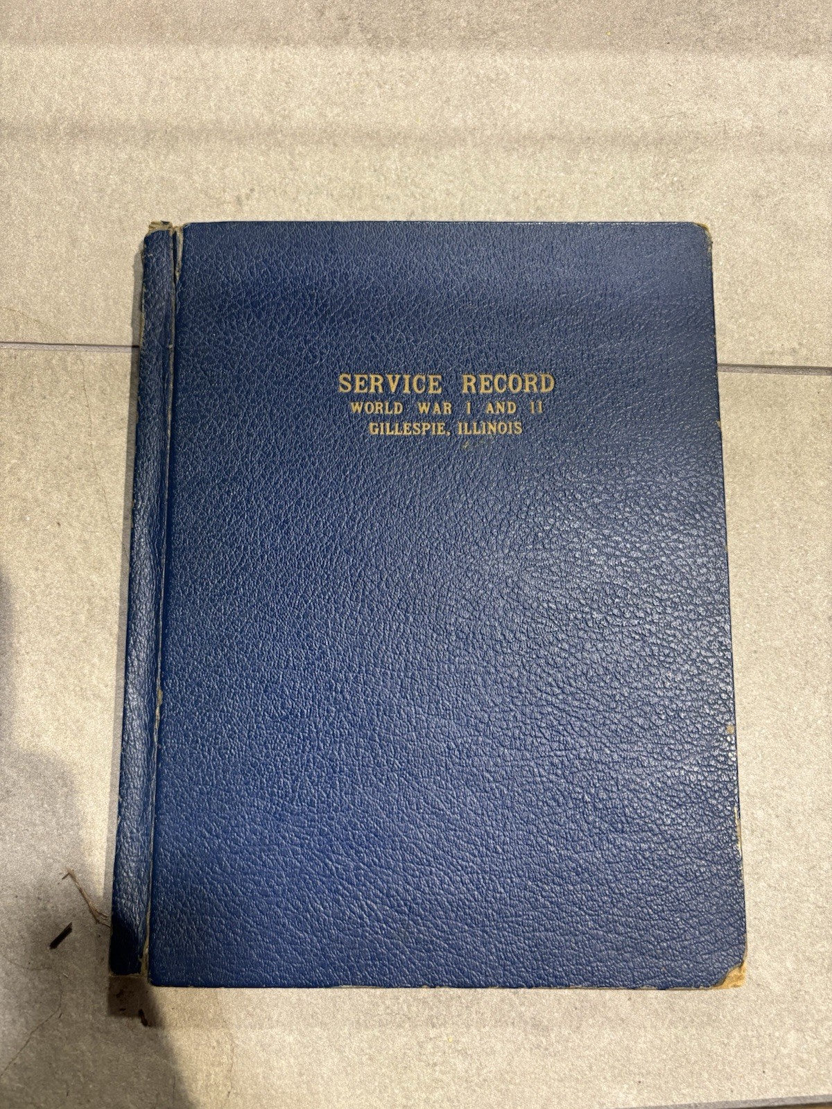 Service Record World War I & II Gillespie Illinois