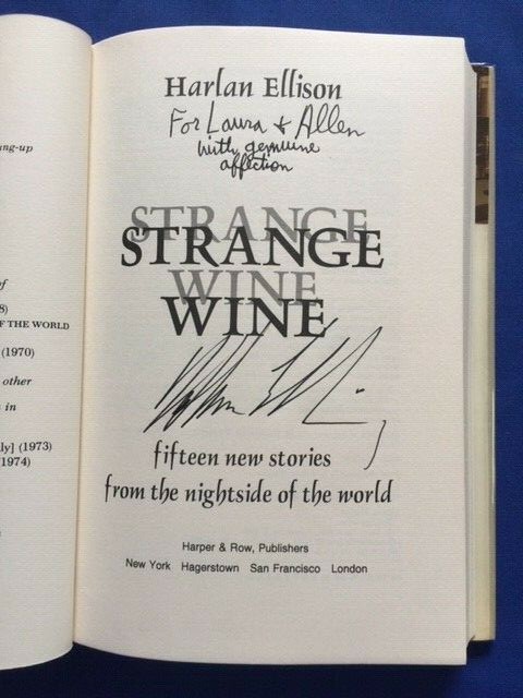 STRANGE WINE- 1ST ED. INSCRIBED BY HARLAN ELLISON