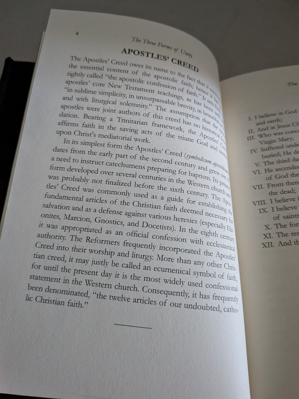 THE THREE FORMS OF UNITY: Belgic Confession of Faith…HB Like New, Intro Beeke