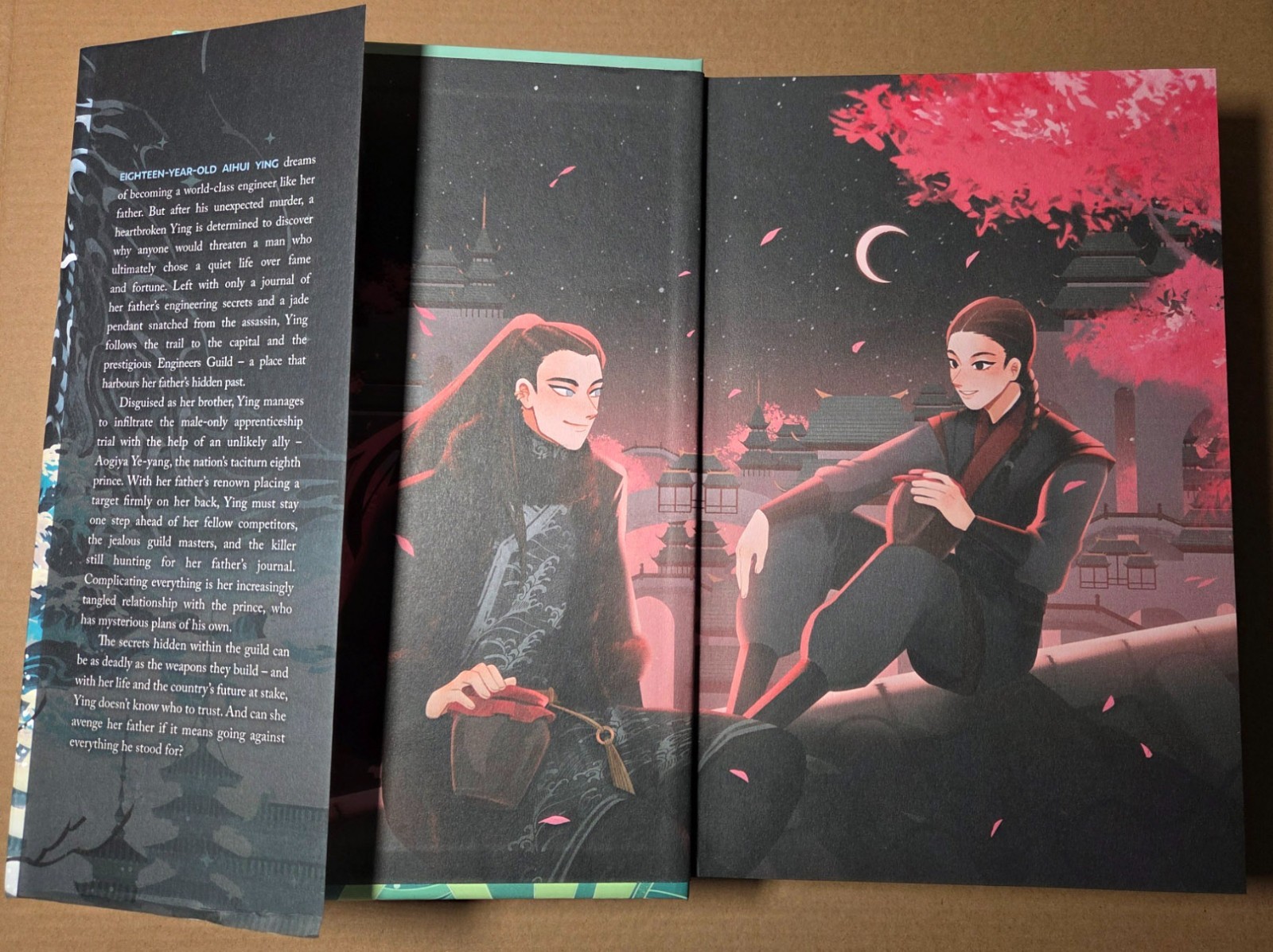 Of Jade and Dragons Amber Chen SIGNED Illumicrate Exclusive 1st HC Sprayed Edges