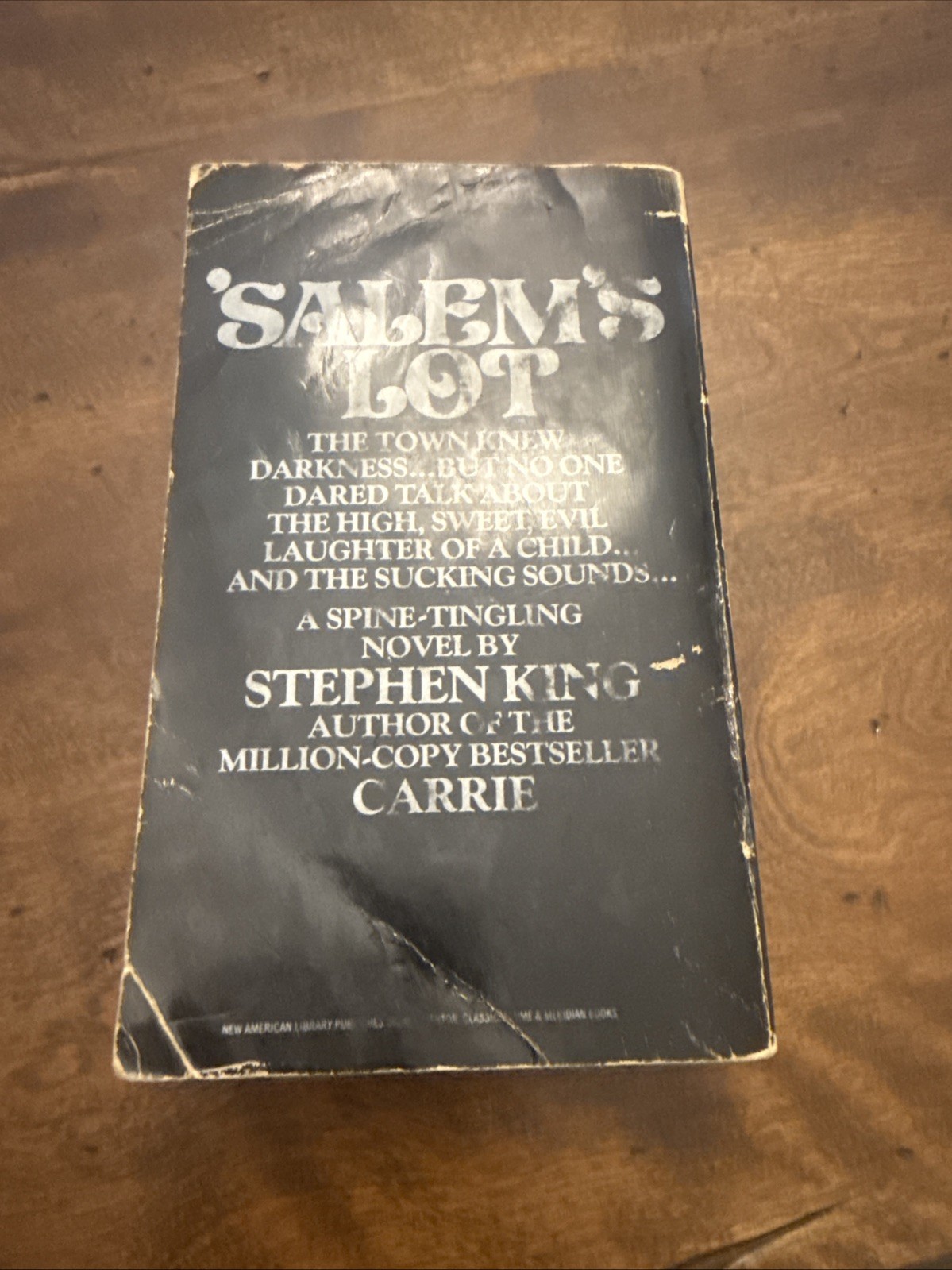 SALEM&rsquo;S LOT Stephen King 1976 1st Signet Printing Vintage Paperback