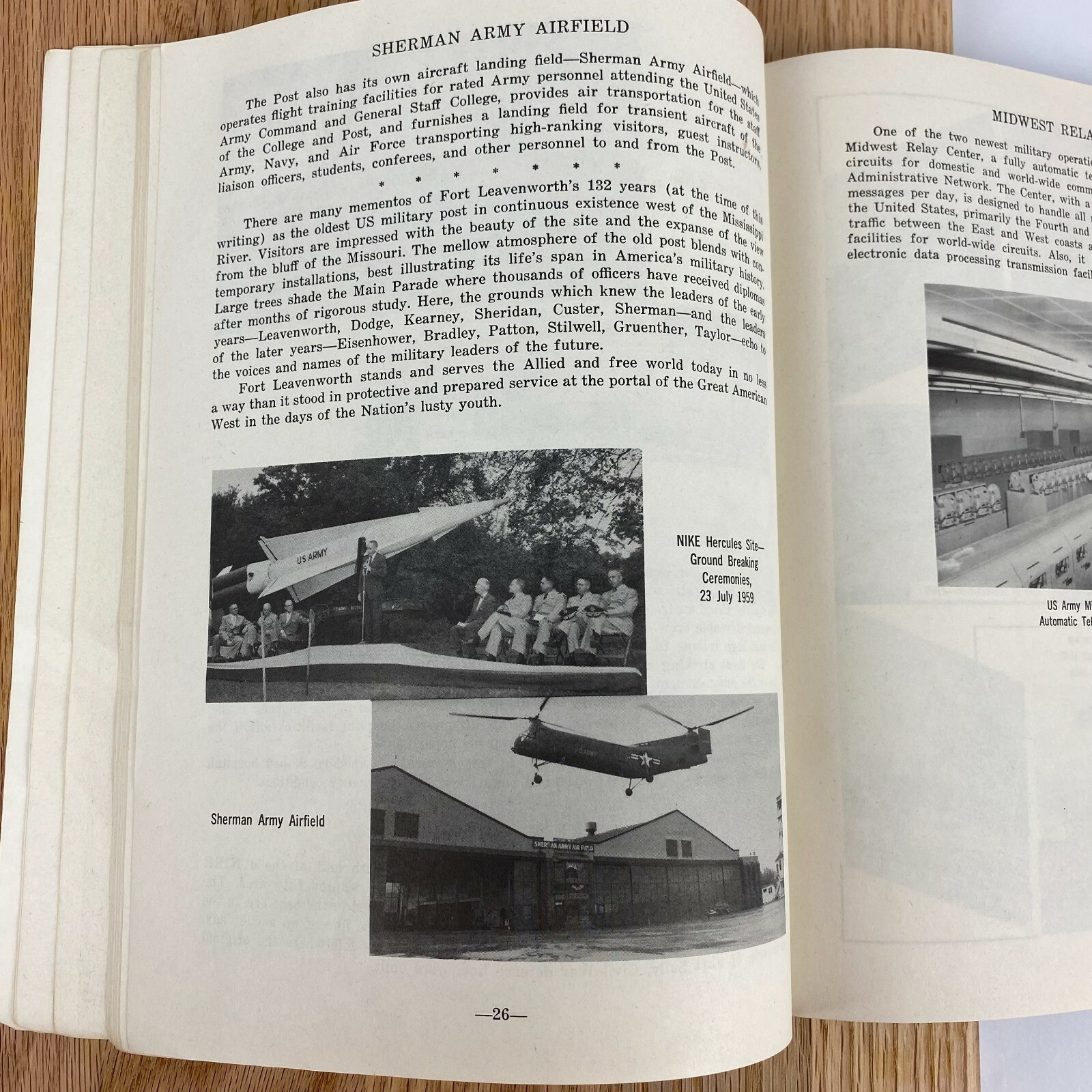 1959 Fort Leavenworth Booklet US Army Command Historic General Staff College VTG
