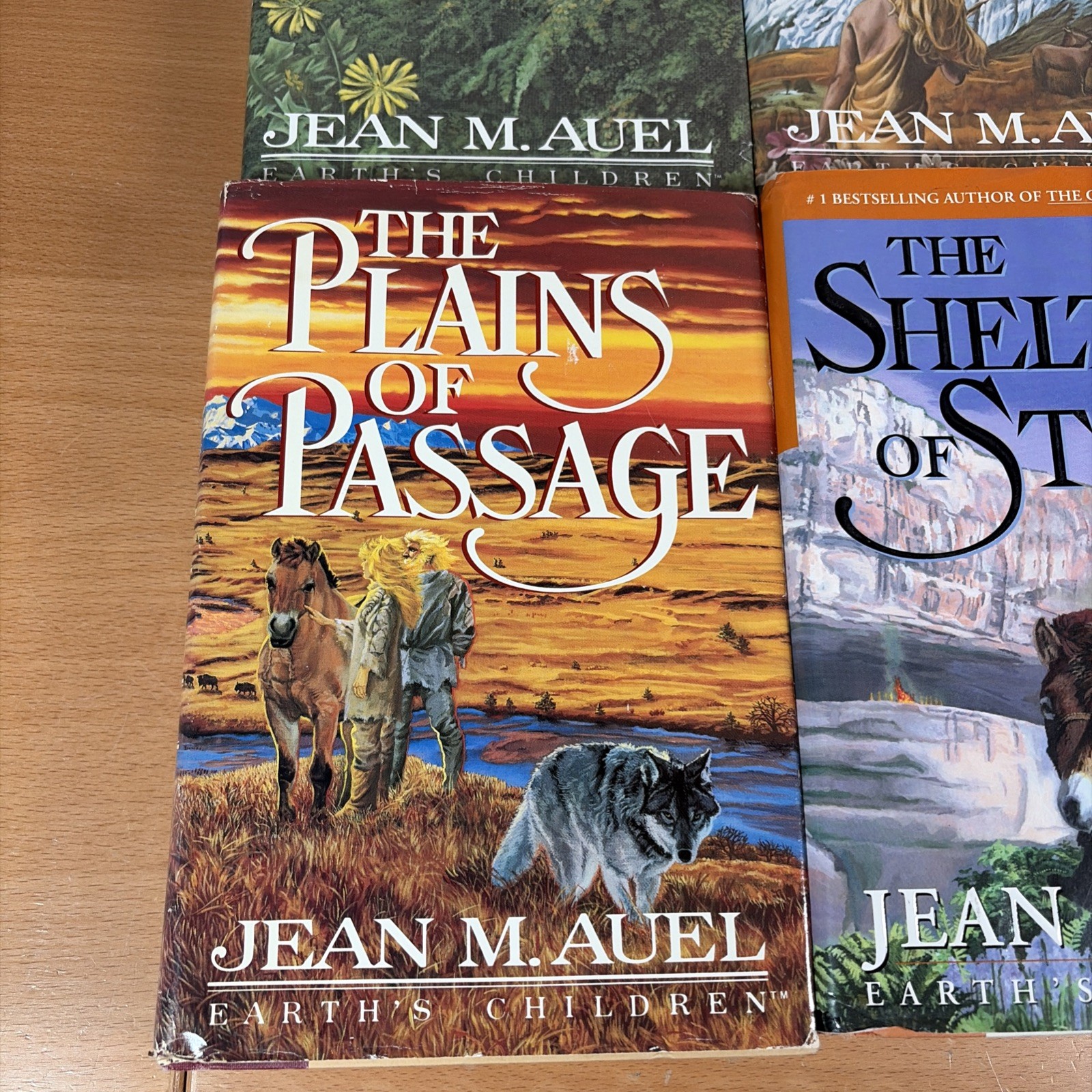 Complete Set Series Lot of 6 Earth&rsquo;s Children Books by Jean Auel HARDCOVER