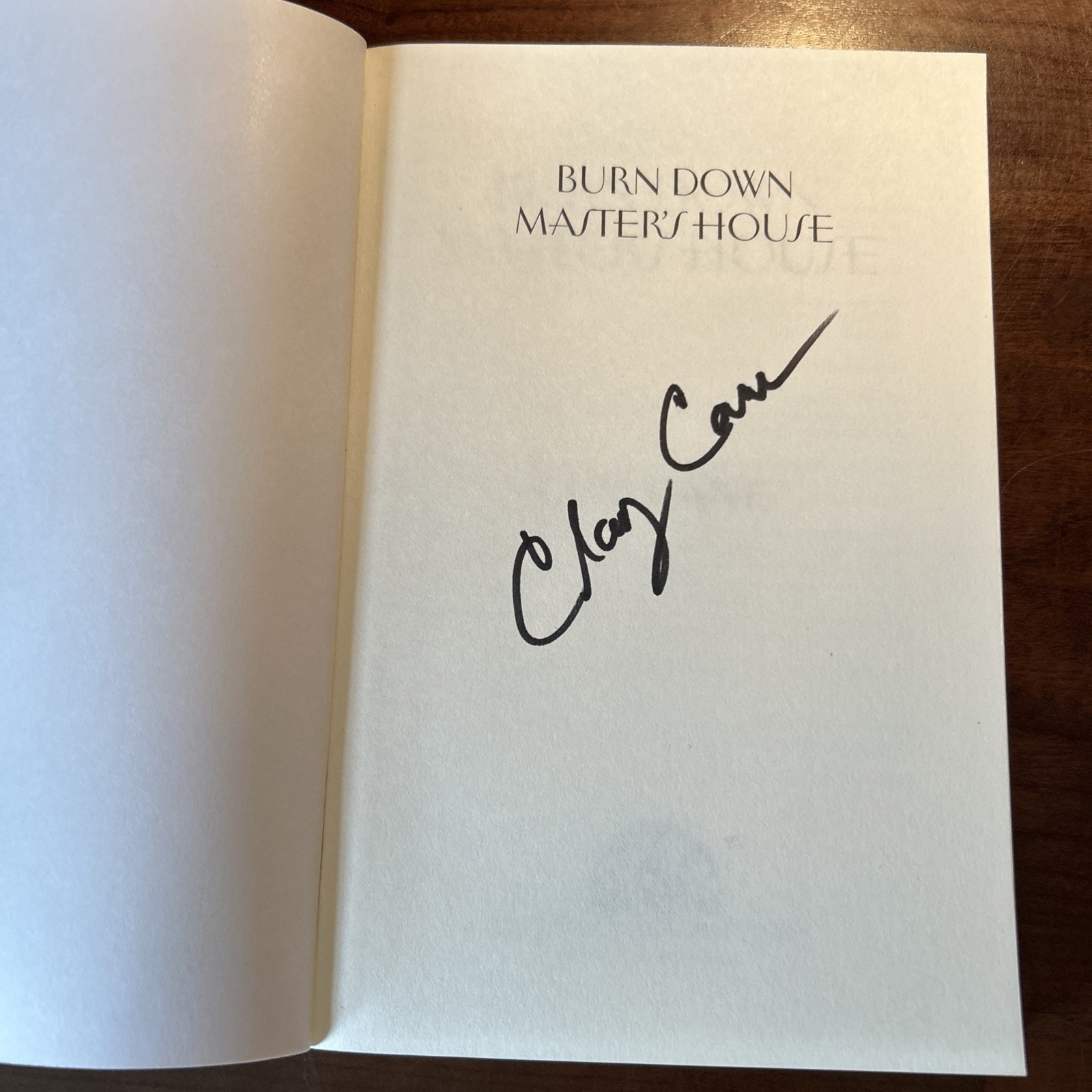 Burn Down Master&rsquo;s House by Clay Cane – Feb. 2026, ARC Copy SIGNED BY AUTHOR