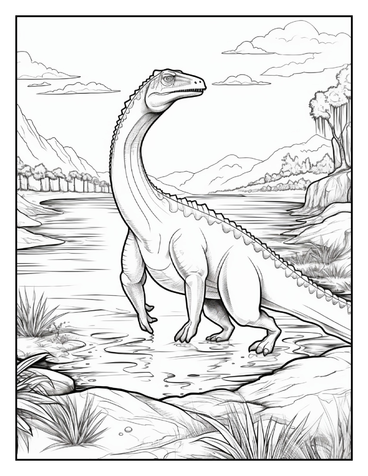 « Cute Dinosaur Coloring Book – Perfect Gift for Kids Who Love Dinosaurs »