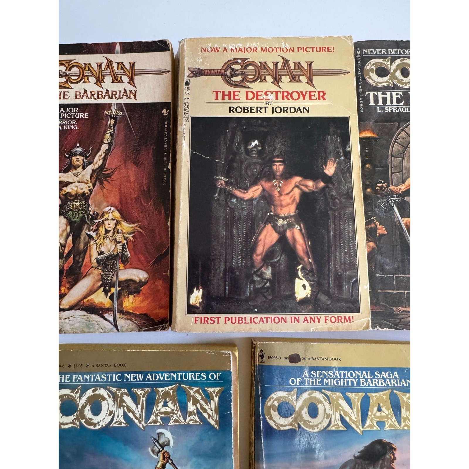 Conan The Barbarian Book lot of 5 Robert Jordan + List in Description
