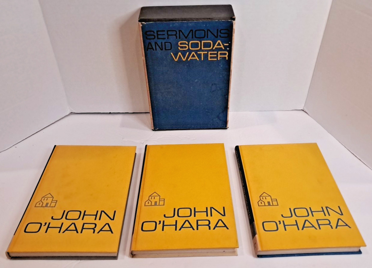 3 volume Set of Sermons & Soda-Water by John O&rsquo;Hara (1960) 1st Printing