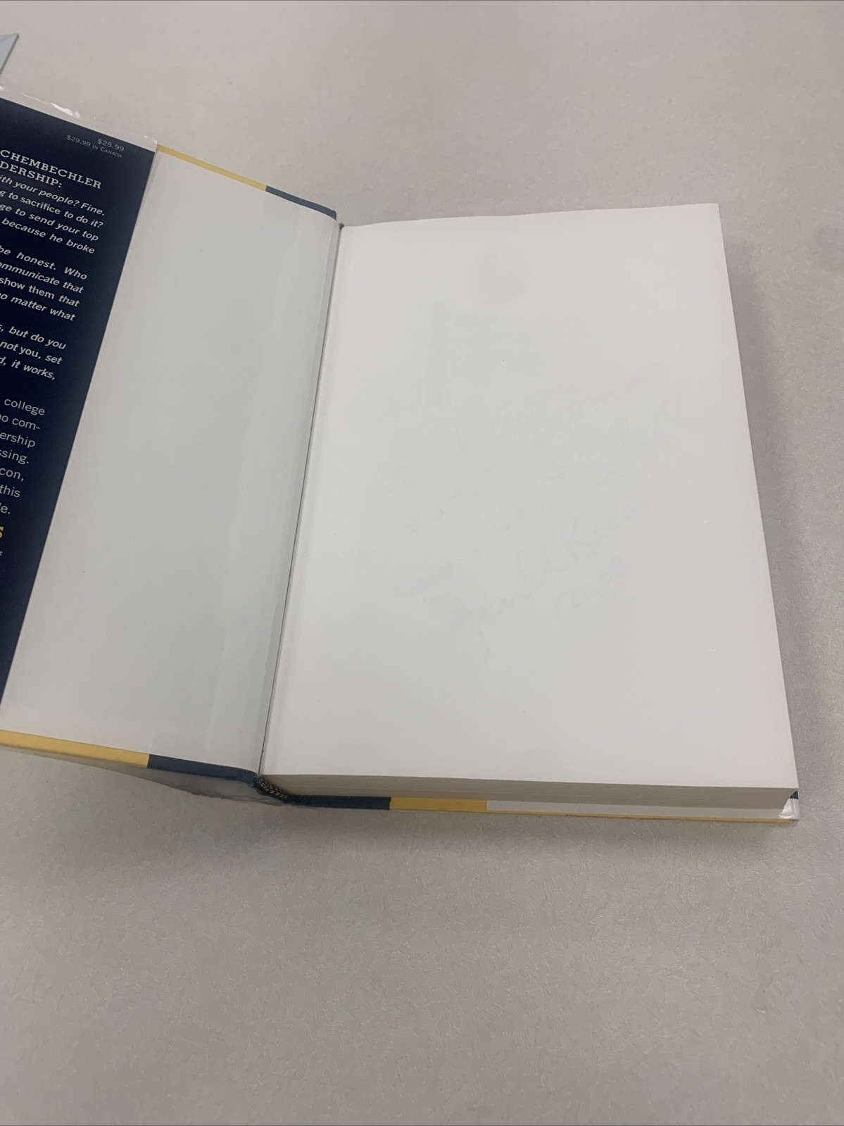 John Bacon SIGNED Bo&rsquo;s Lasting Lessons Michigan Bo Schembechler 2007 1st Ed IVAN