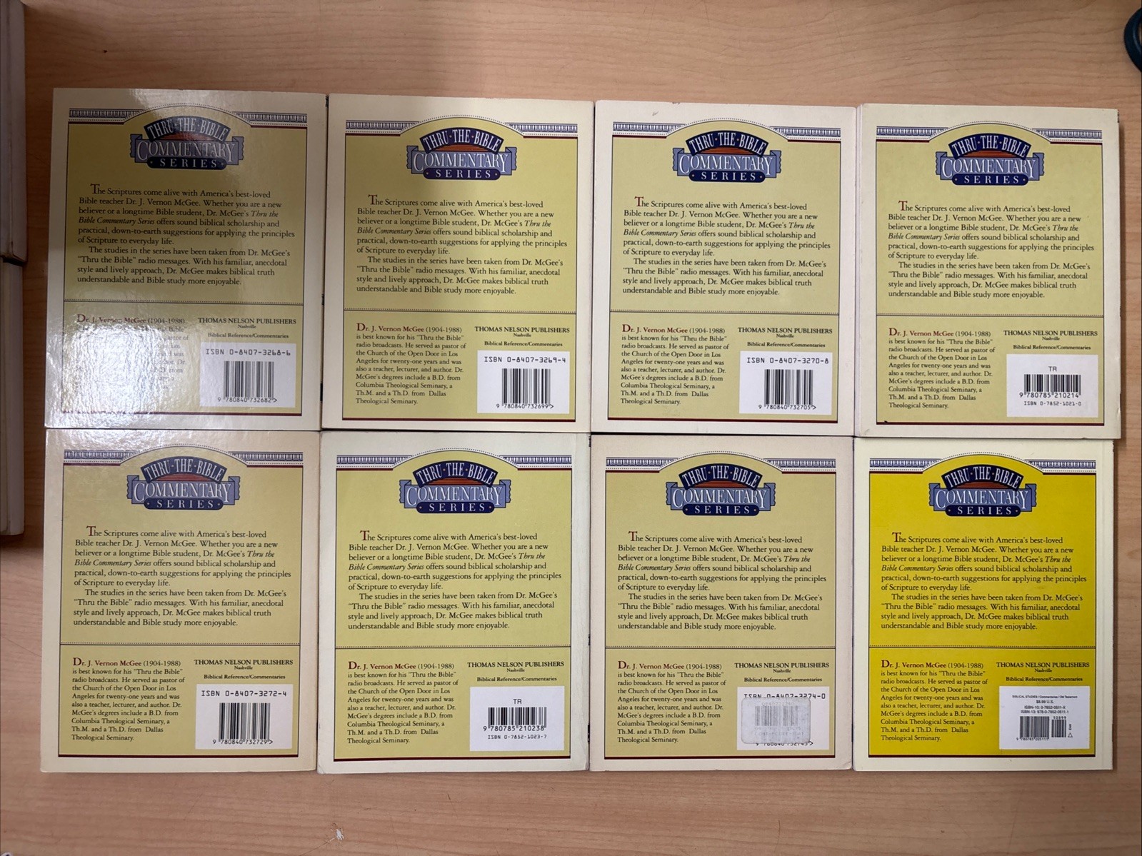 Lot 60 Thru the Bible Commentary Series Complete 60 Book Set J. Vernon McGee PB