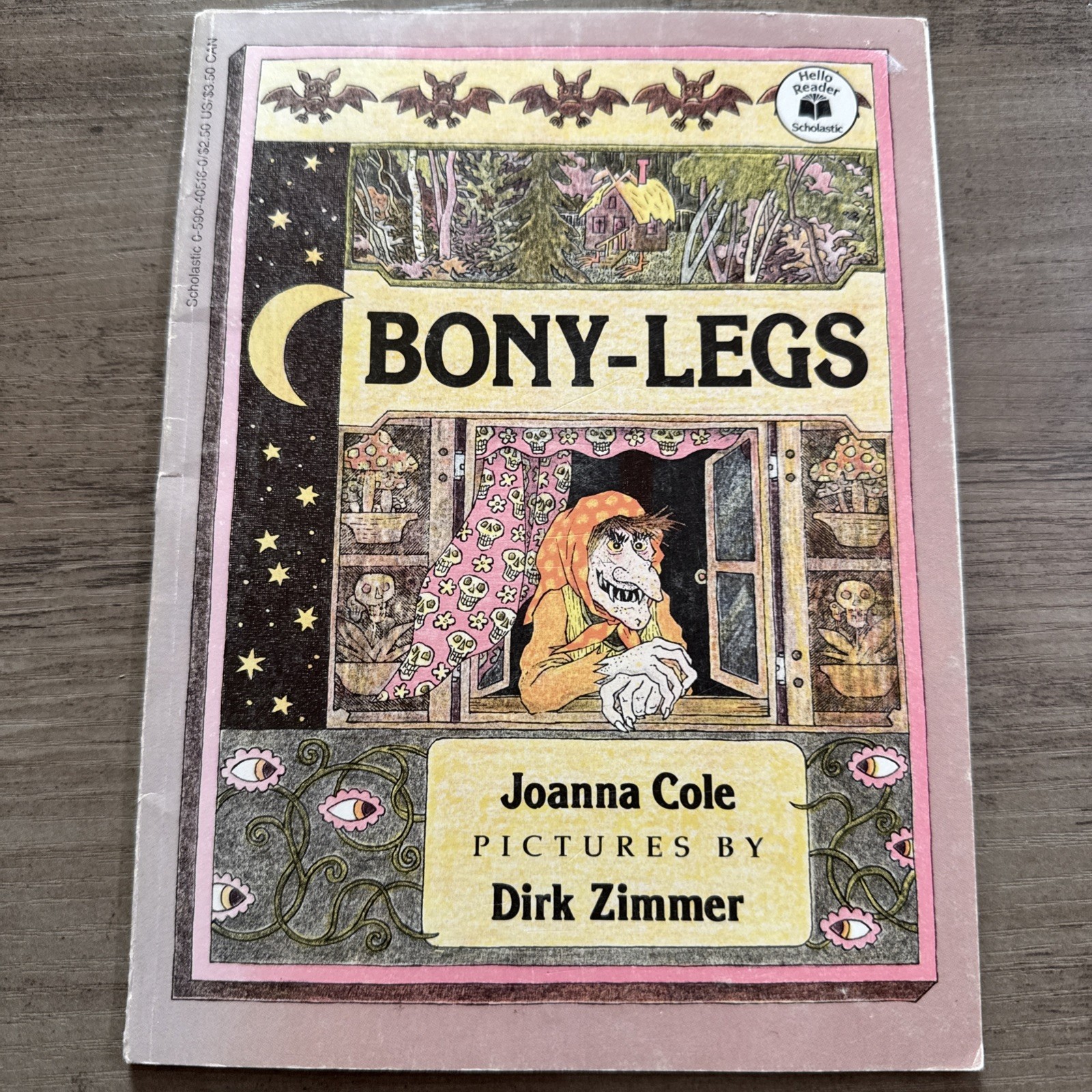 Scholastic Bony-Legs Joanna Cole Hello Reader! Paperback Illustrated Dirk Zimmer