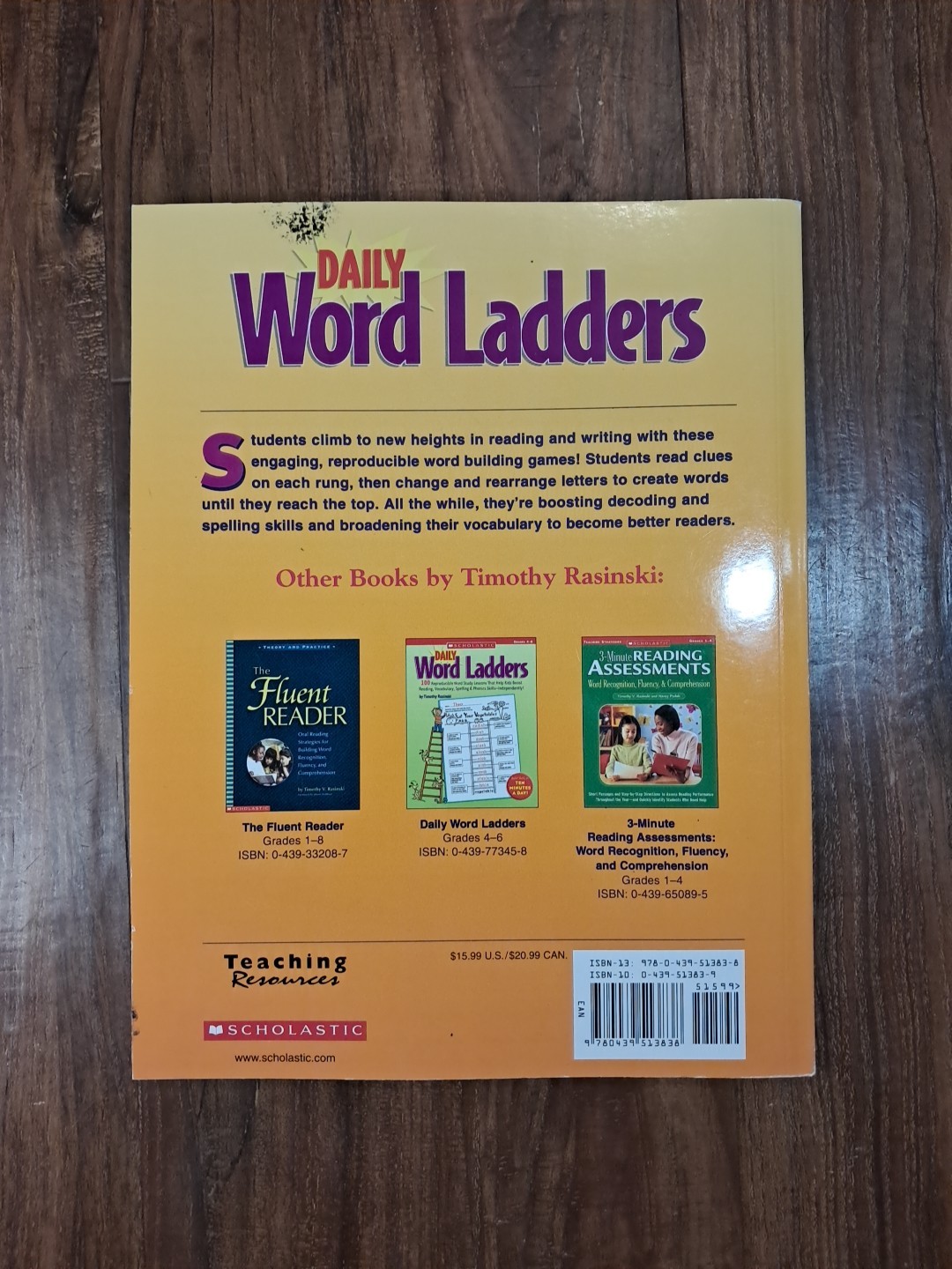 Daily Word Ladders: Grades 2-3 by Timothy V. Rasinski (2005, Trade Paperback)