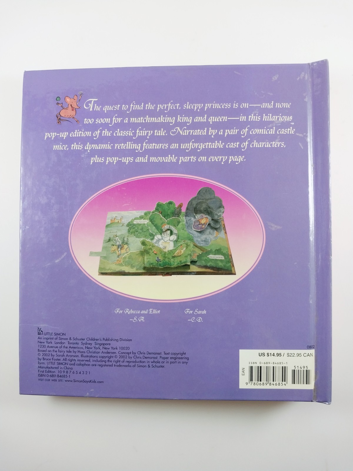 Princess and the Pea by Sarah Aronson (2002, Novelty Book) Pop-Up