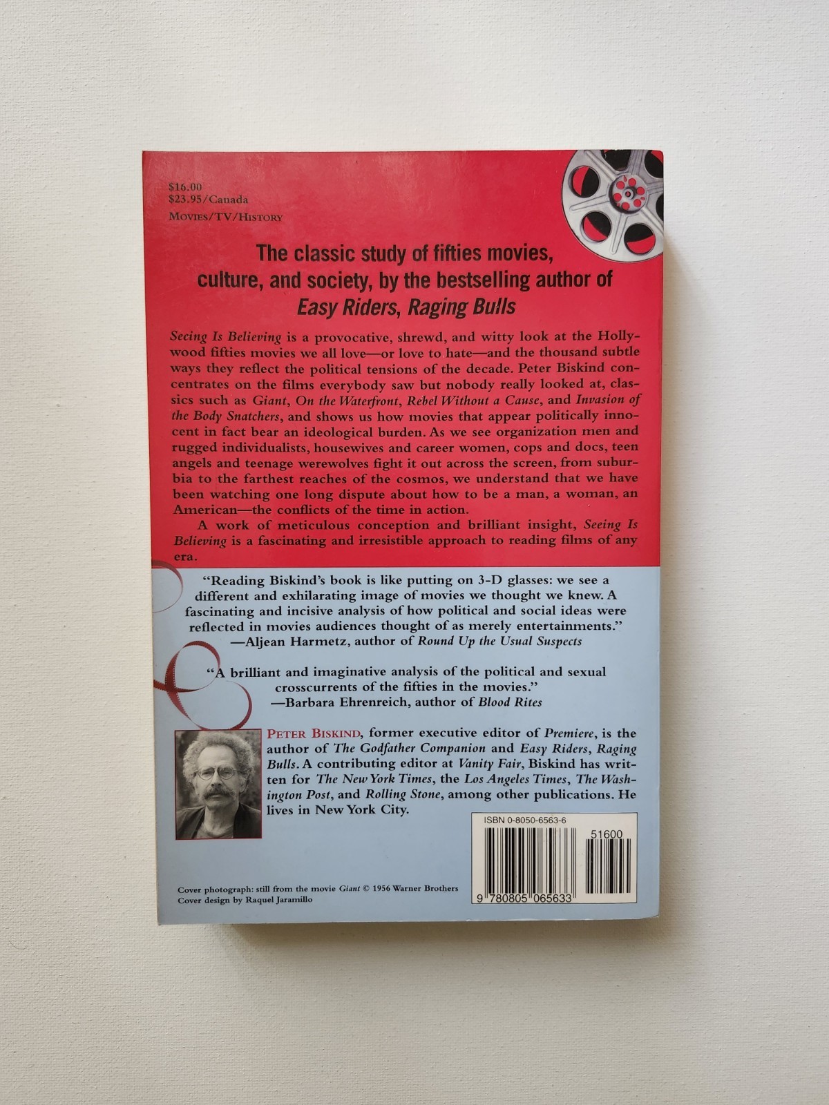 Seeing is Believing by Peter Biskind (1st Owl Books Edition, TP, 2000)