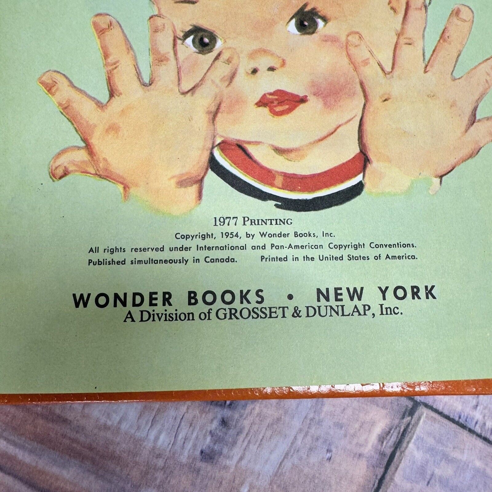 Vintage Ten Little Fingers a Book of Finger Plays Children&rsquo;s HC 1977