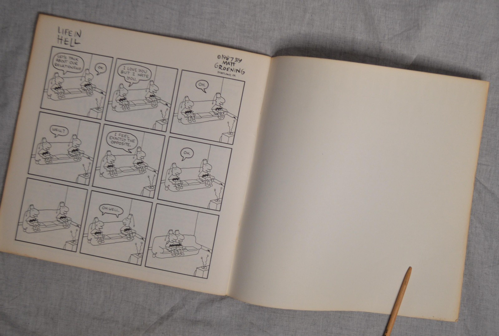Akbar and Jeff&rsquo;s Guide to Life Matt Groening 1989 Pantheon Books VTG Simpsons
