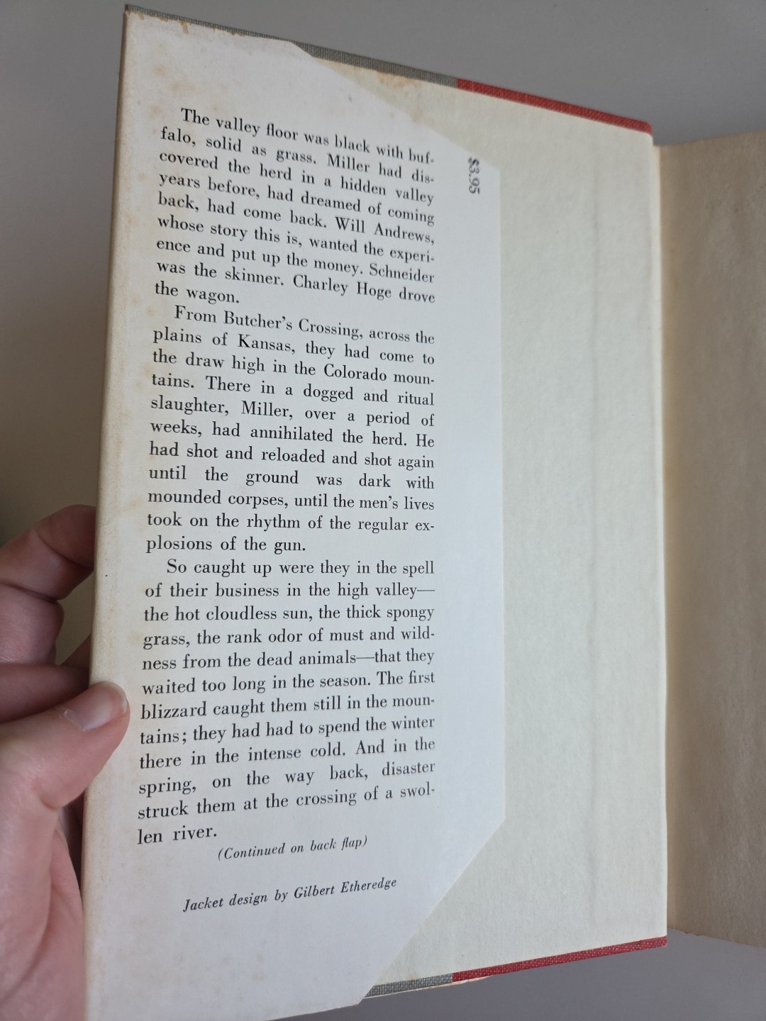 Butcher&rsquo;s Crossing John Williams 1960 First Edition First Printing