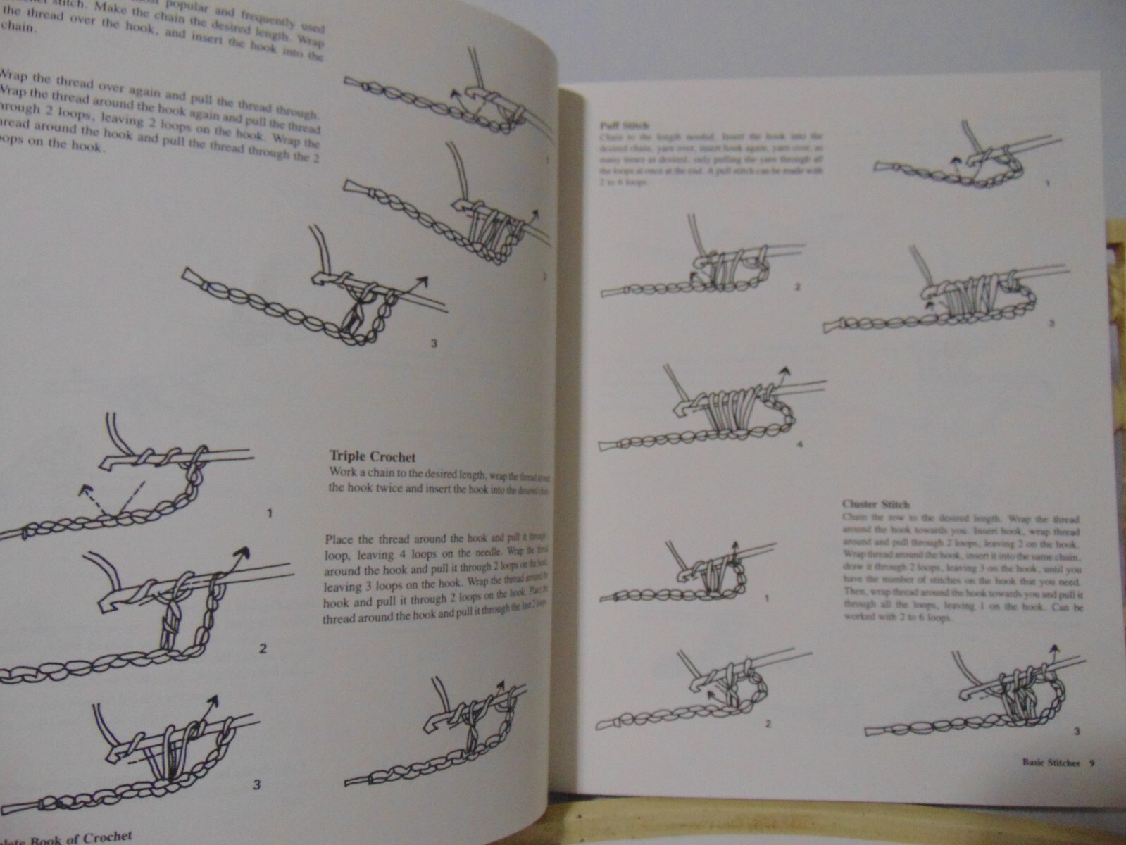 Vintage Complete Book of Crochet-Stitch Designs by Linda Schapper 1985