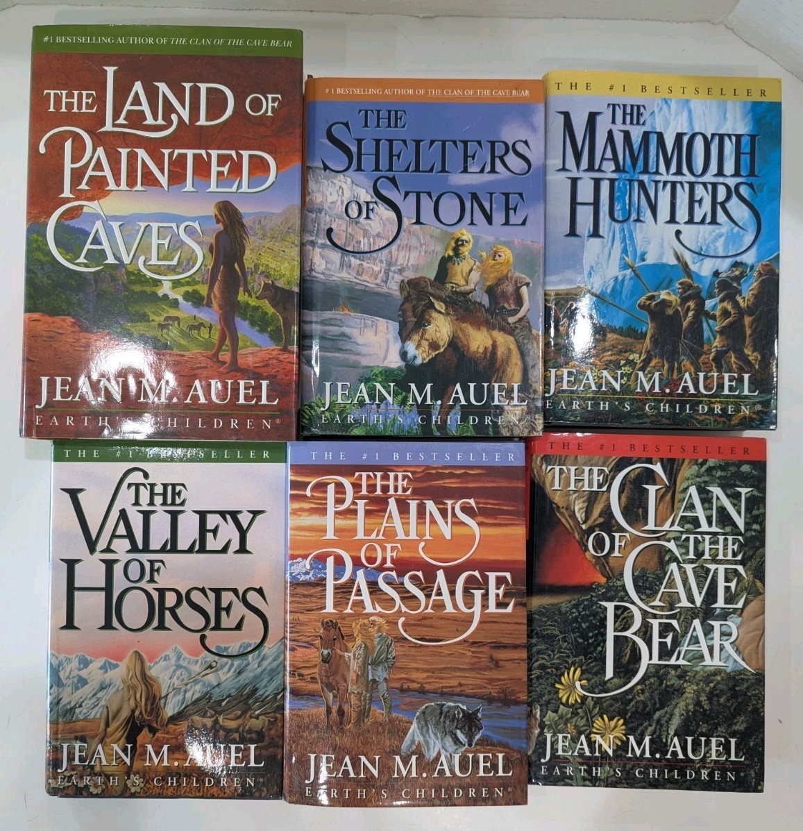 Complete Series EARTH&rsquo;S CHILDREN 1-6 Jean M. Auel HB Lot Clan Of The Cavebear