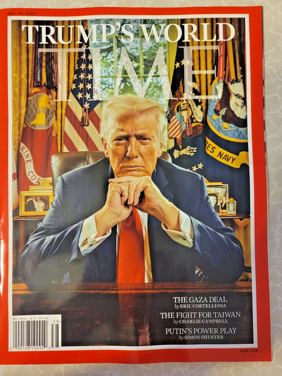 TIME TRUMP&rsquo;S WORLD Nov 10, &rsquo;25 Issue-Gaza Deal-Fight for Taiwan-Putin Power Play