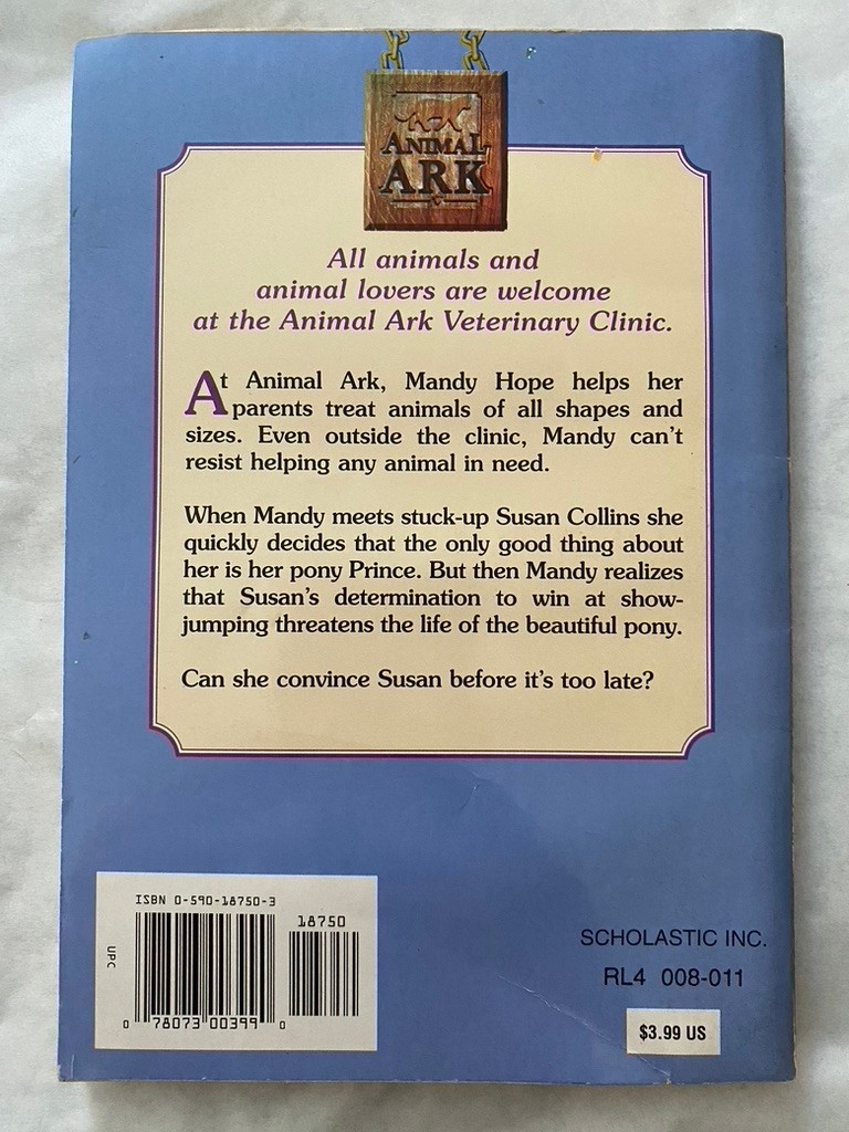 Lot of 4 Animal Ark & Animal Ark Pets Ben M. Baglio Paperback Books Stories