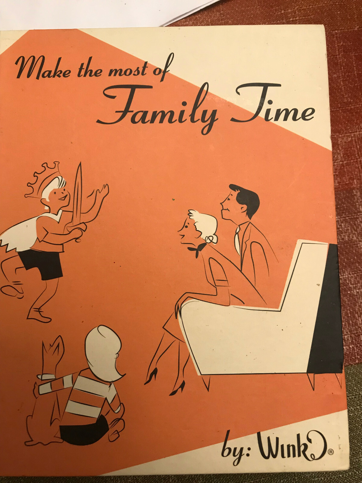 Wink Book Flask « Make the most of Family Time » 7oz