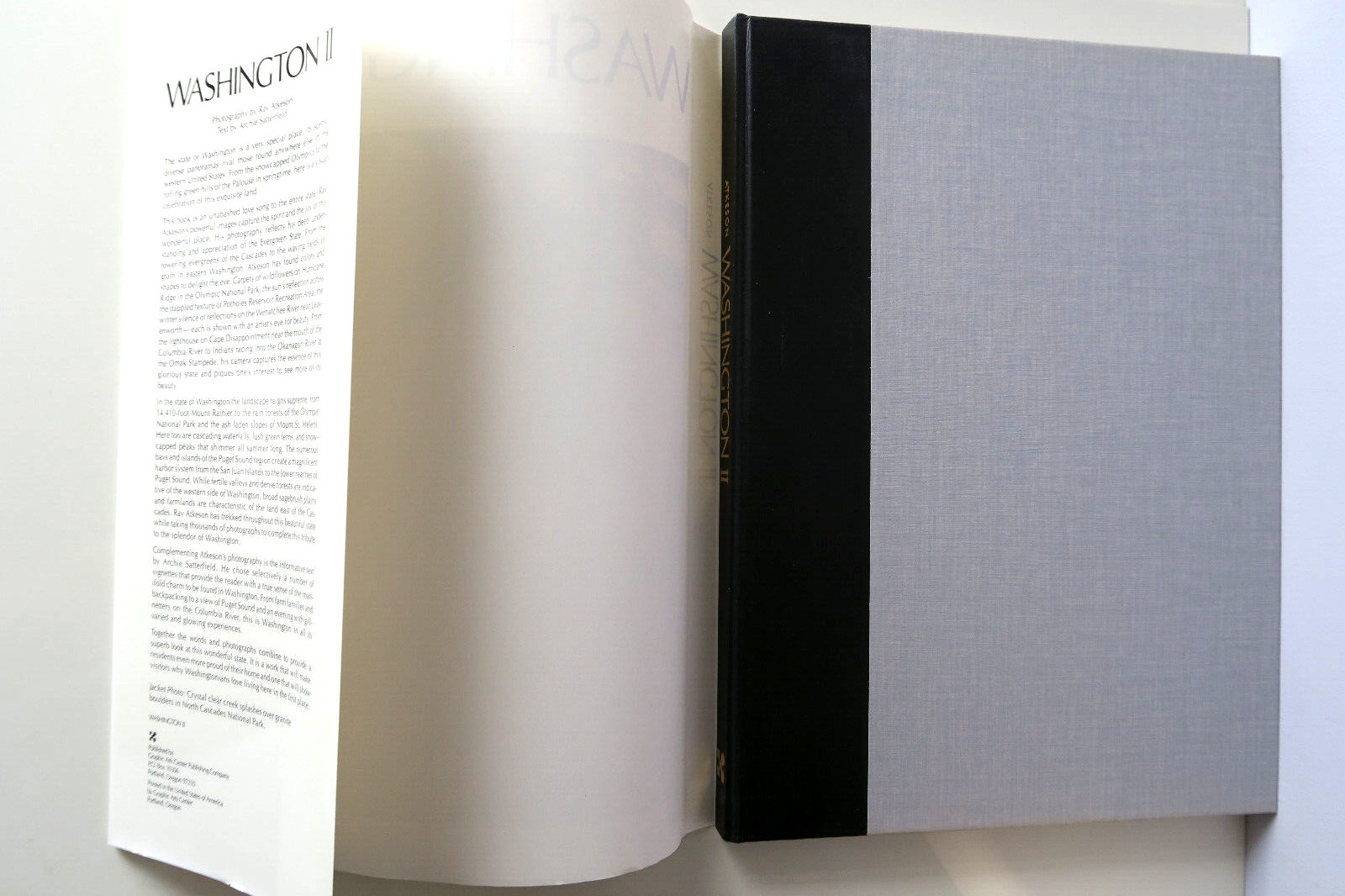 Washington II Photography By Ray Atkeson – Large Format 1973 Hardcover/DJ