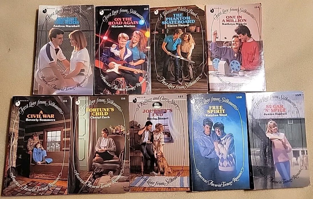 First Love From Silhouette Vintage 80&rsquo;s LOT of 9 Teen Romance YA Books #151-159