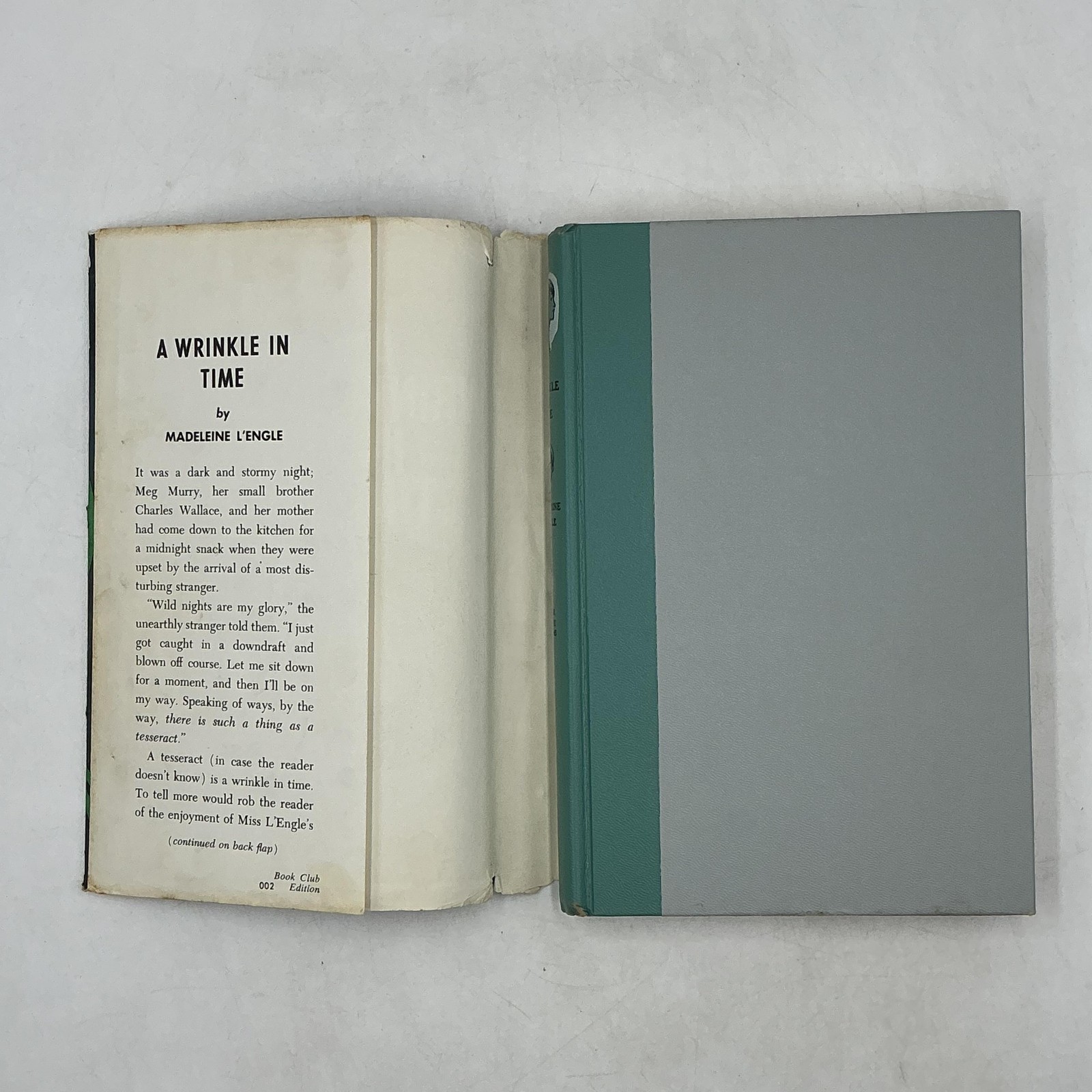 A WRINKLE IN TIME Madeleine L&rsquo;Engle 1962 1st Ed HC DJ Vintage Blue BCE