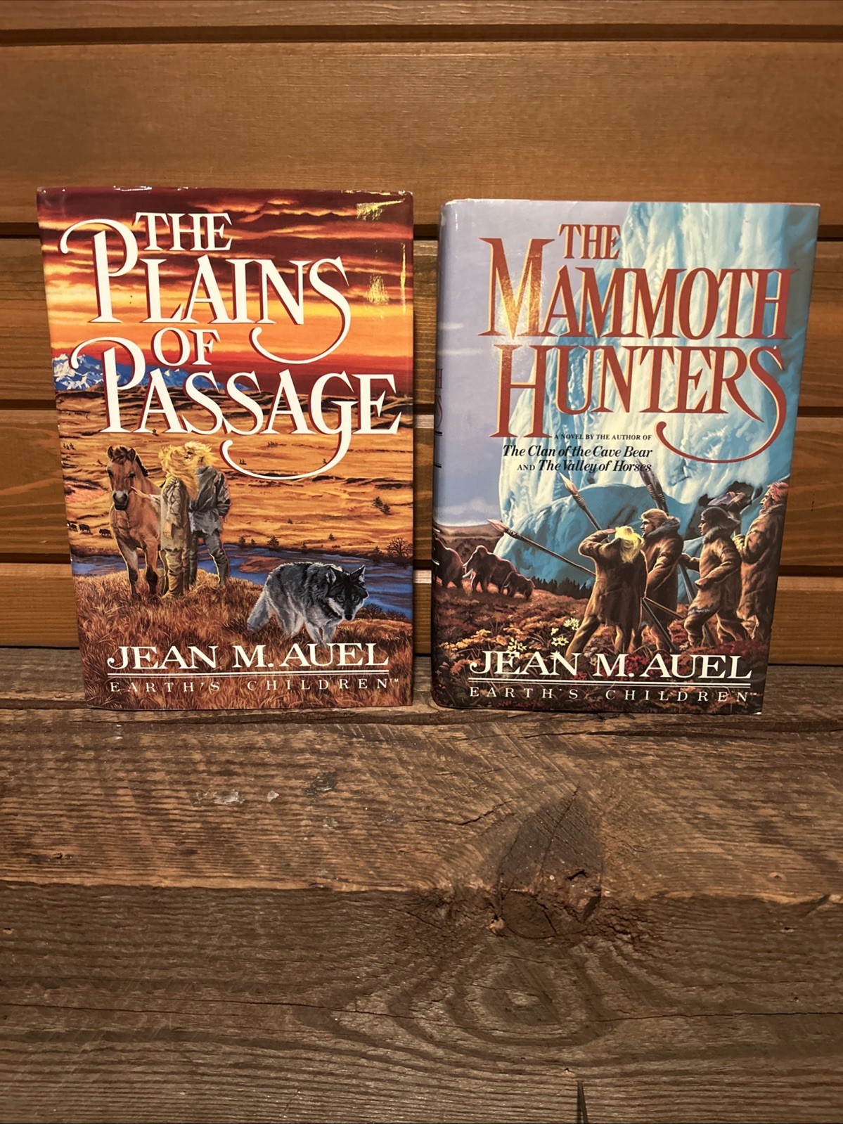 Lot of 2 Jean M. Auel EARTH&rsquo;S CHILDREN Series Harcover First Ed. Books