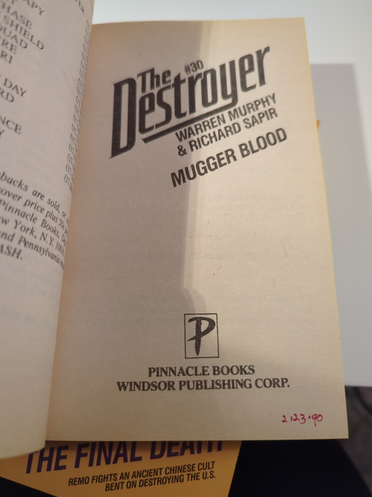 The Destroyer Lot 9 PB Books Mixed Incomplete Run #8/#40