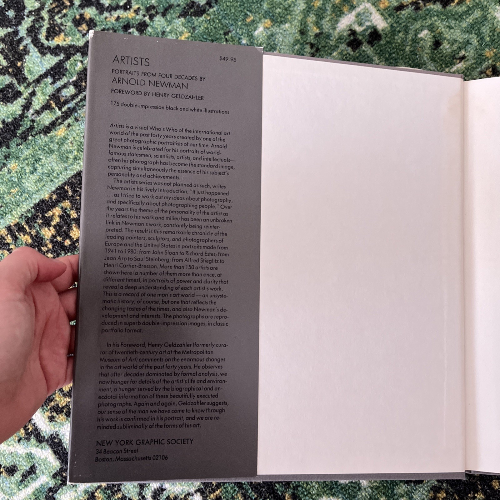 Artists: Portraits from Four Decades, Arnold Newman. 1980.