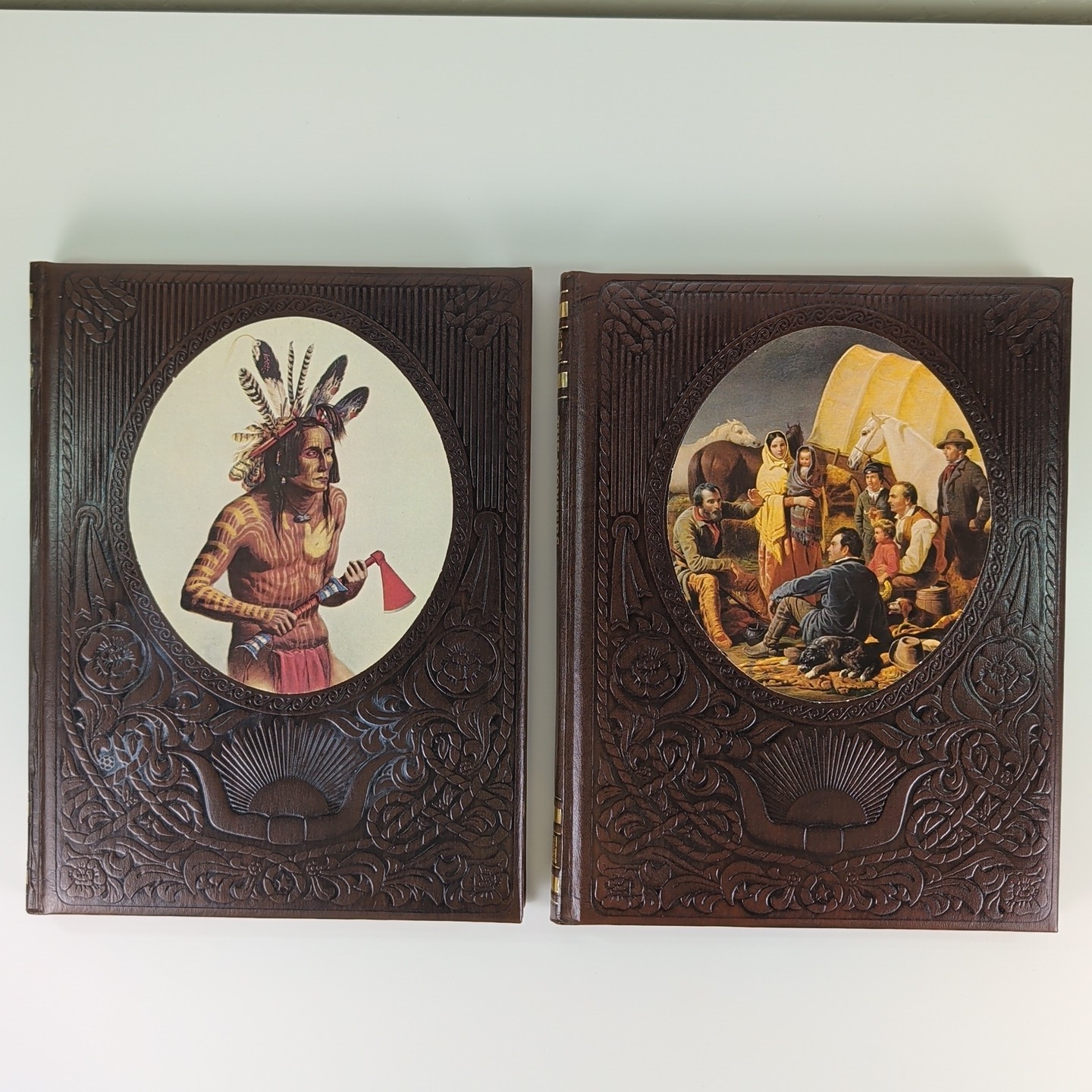Time Life The Old West Series Lot Set 8 Books Hardcover Leatherette Vtg History
