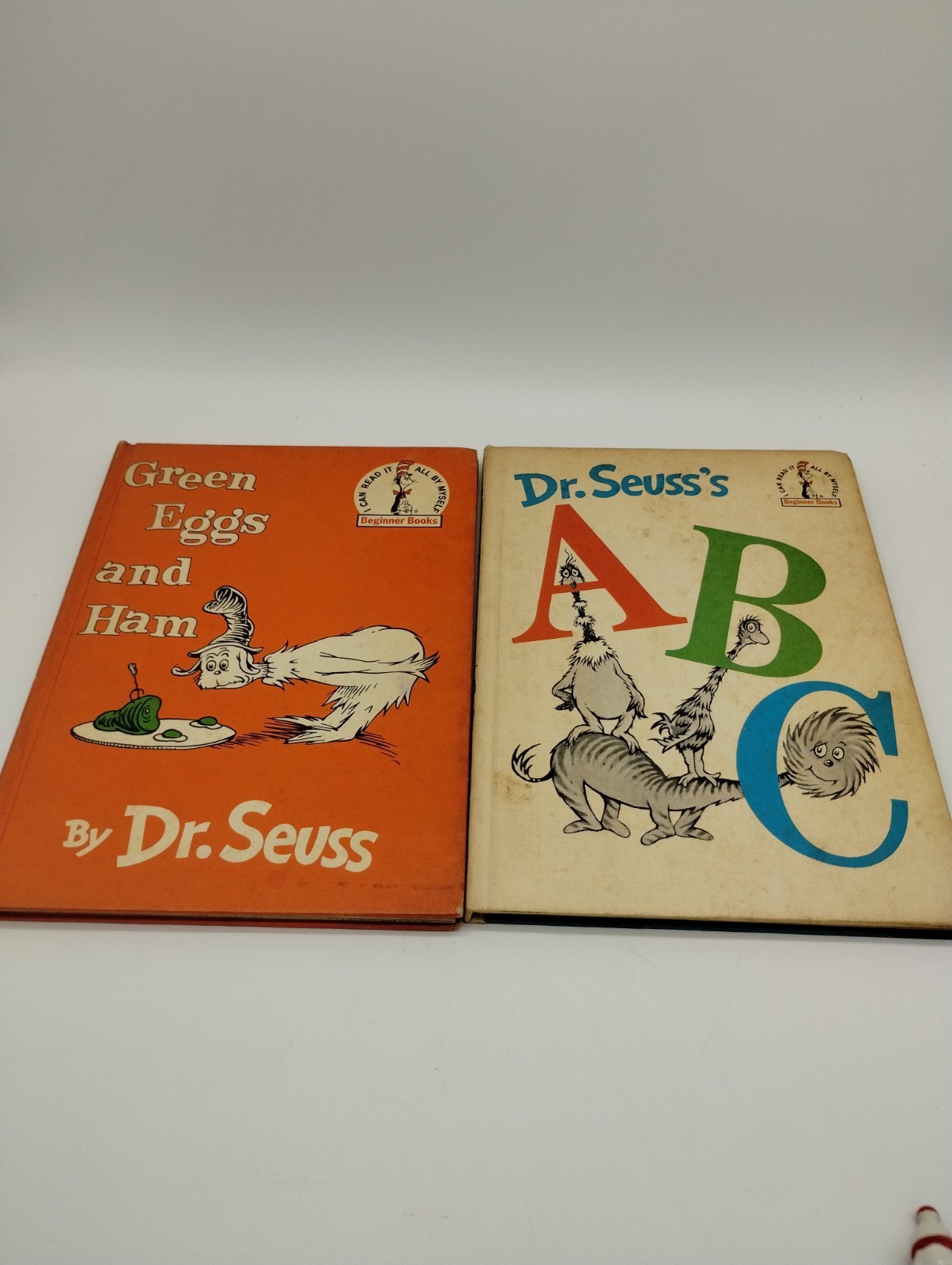 Lot Of 2 Vintage 1960 Dr. Suess Green Eggs & Ham 1963 ABC&rsquo;s Hardcover Books