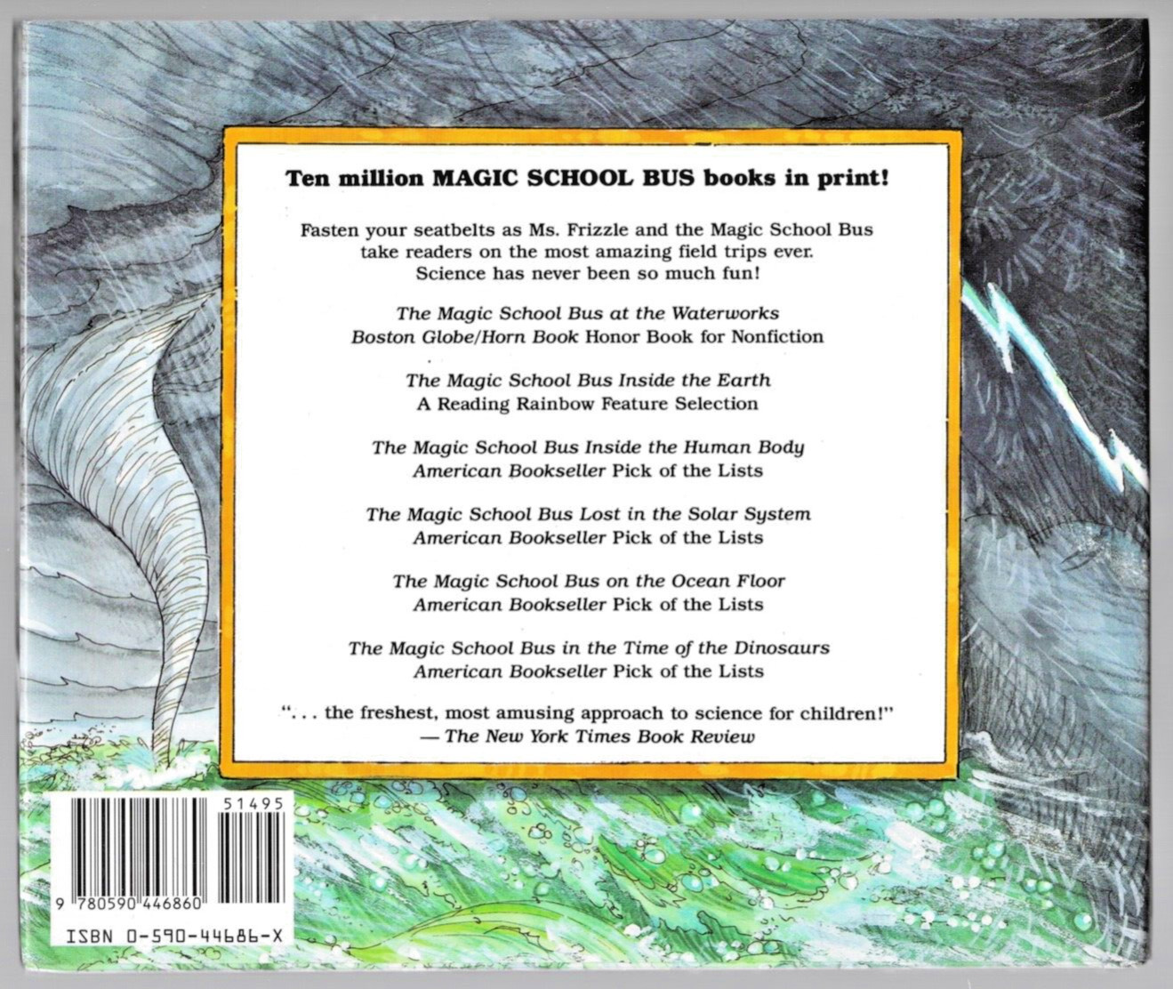 2x Signed Joanna Cole, Bruce Degen Magic School Bus Inside A Hurricane Inscribed