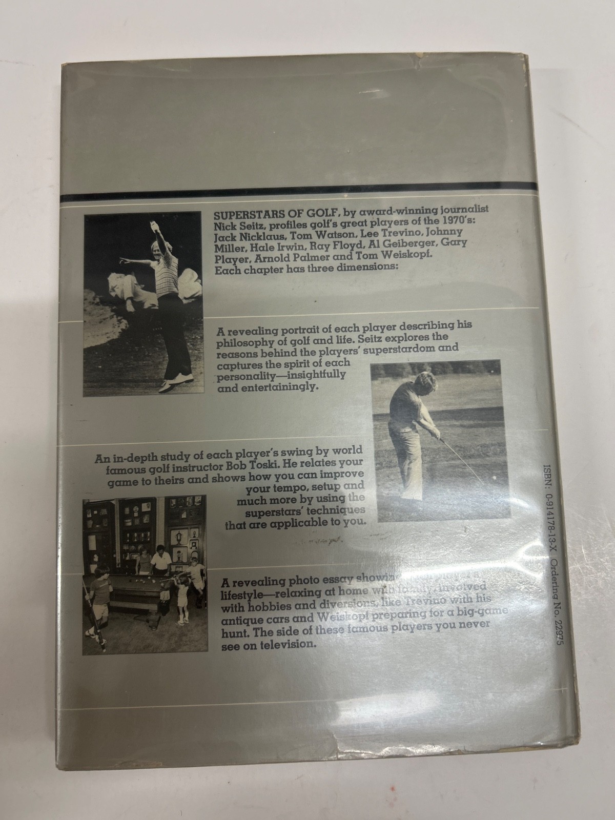 2 Vintage Golf Books « The Swing » 2001 & »Super-Stars of Golf » 1978