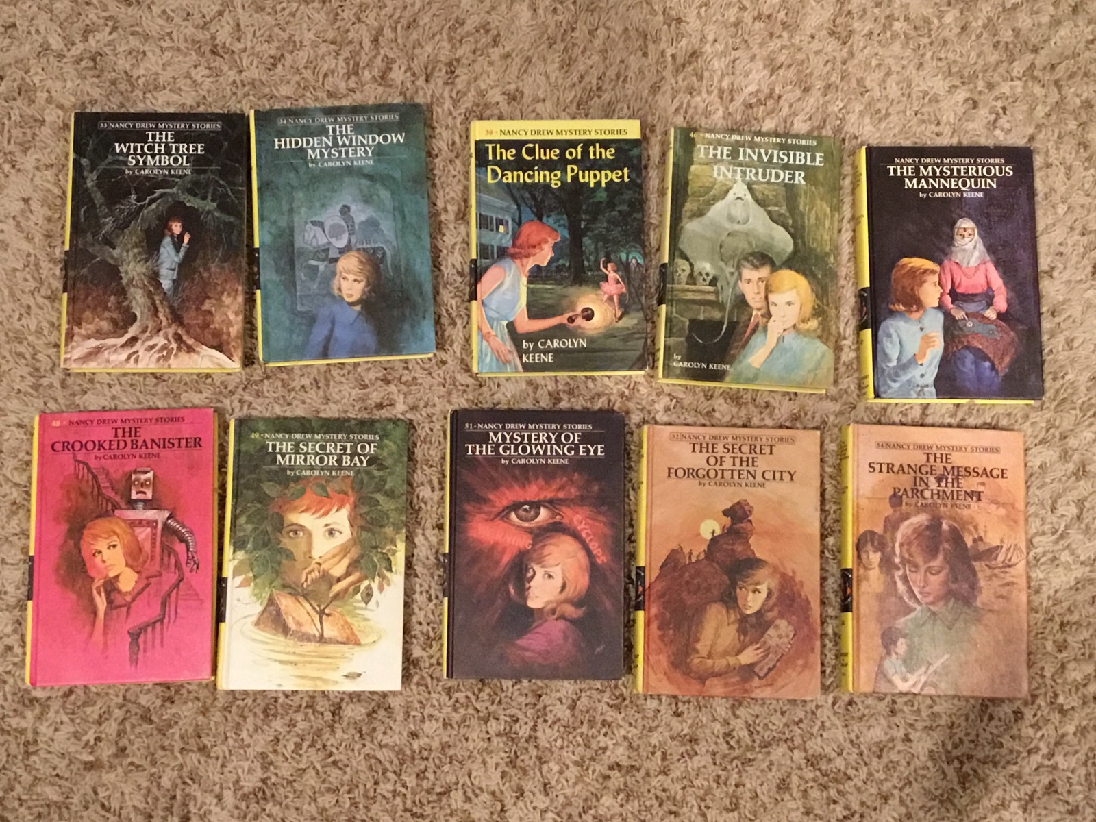 30 Nancy Drew Mystery Stories – All Matte Hardcover Edition Books- 50&rsquo;s and 60&rsquo;s
