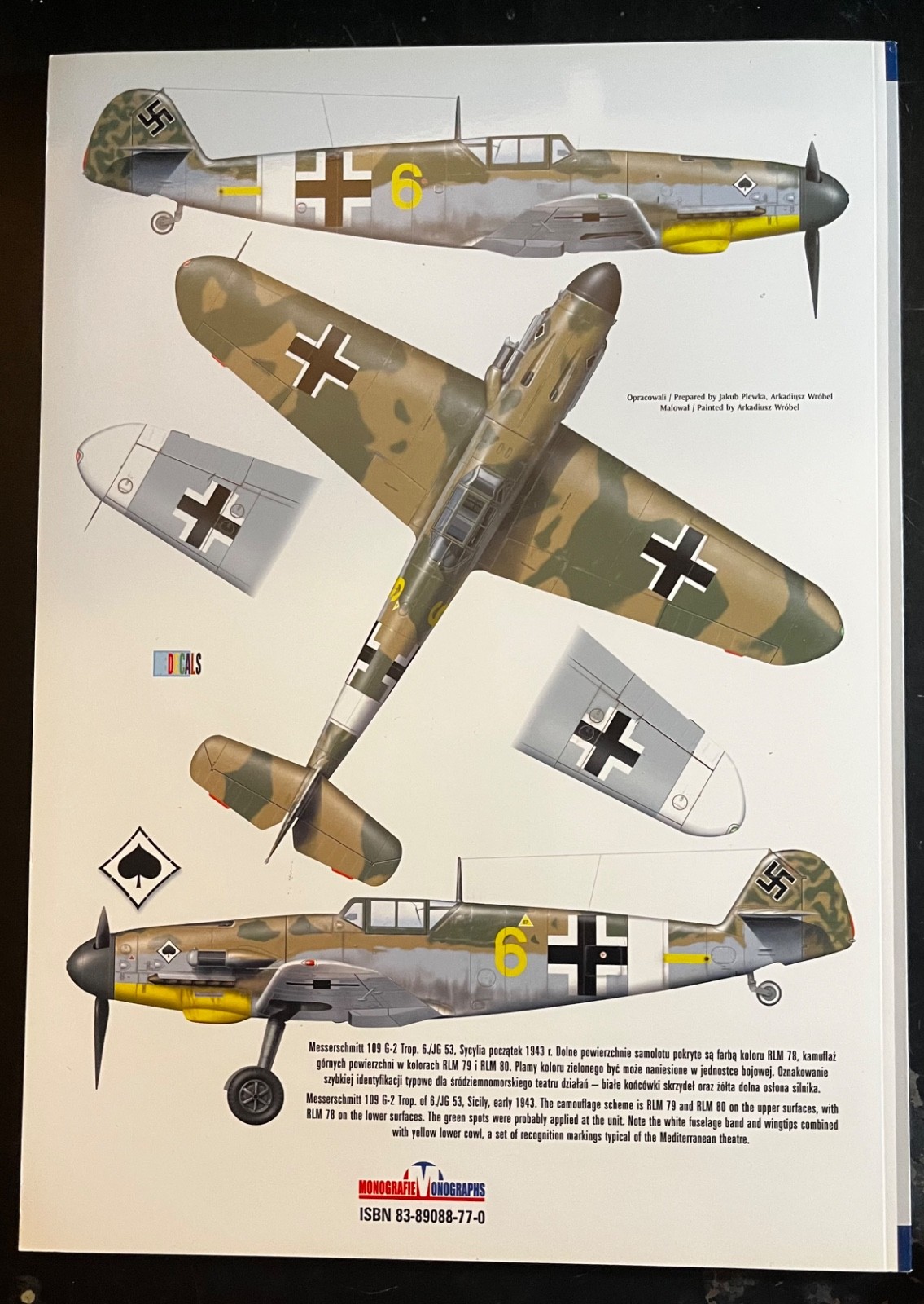 MESSERSCHMITT BF-109 G/K, VOL.1 KAGERO MONOGRAPHS #19 W/DECALS