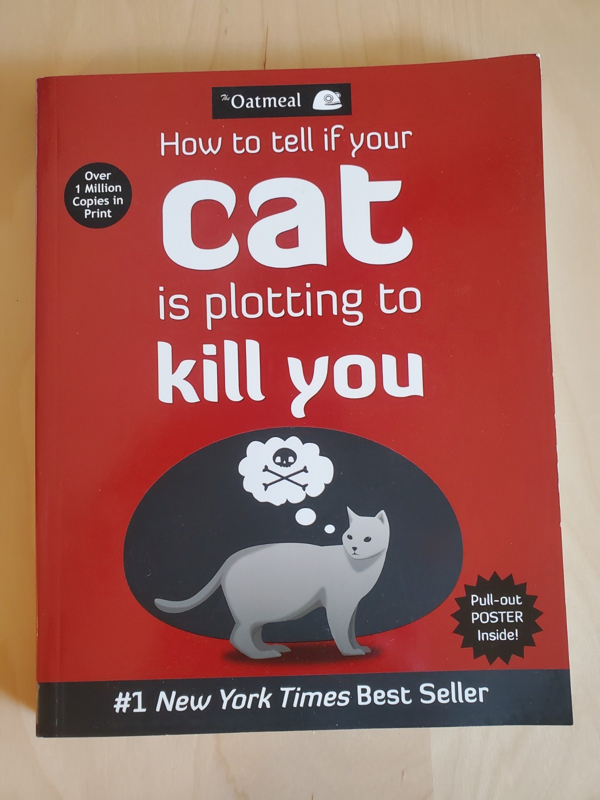 How to Tell If Your Cat Is Plotting to Kill You With Poster The Oatmeal 2012