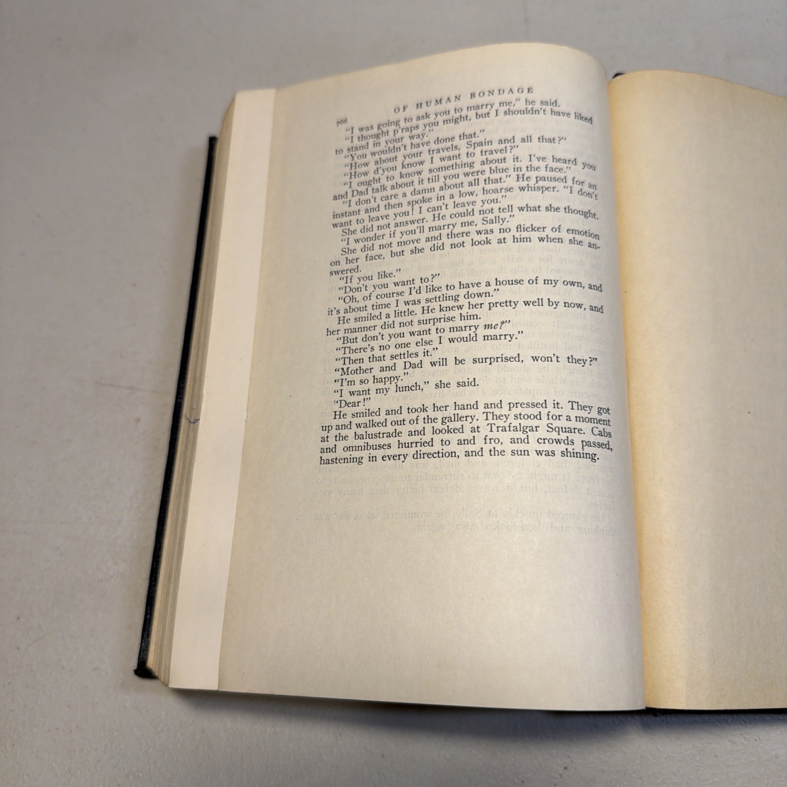 1915 « OF HUMAN BONDAGE » HC book, by W. Somerset Maugham RARE