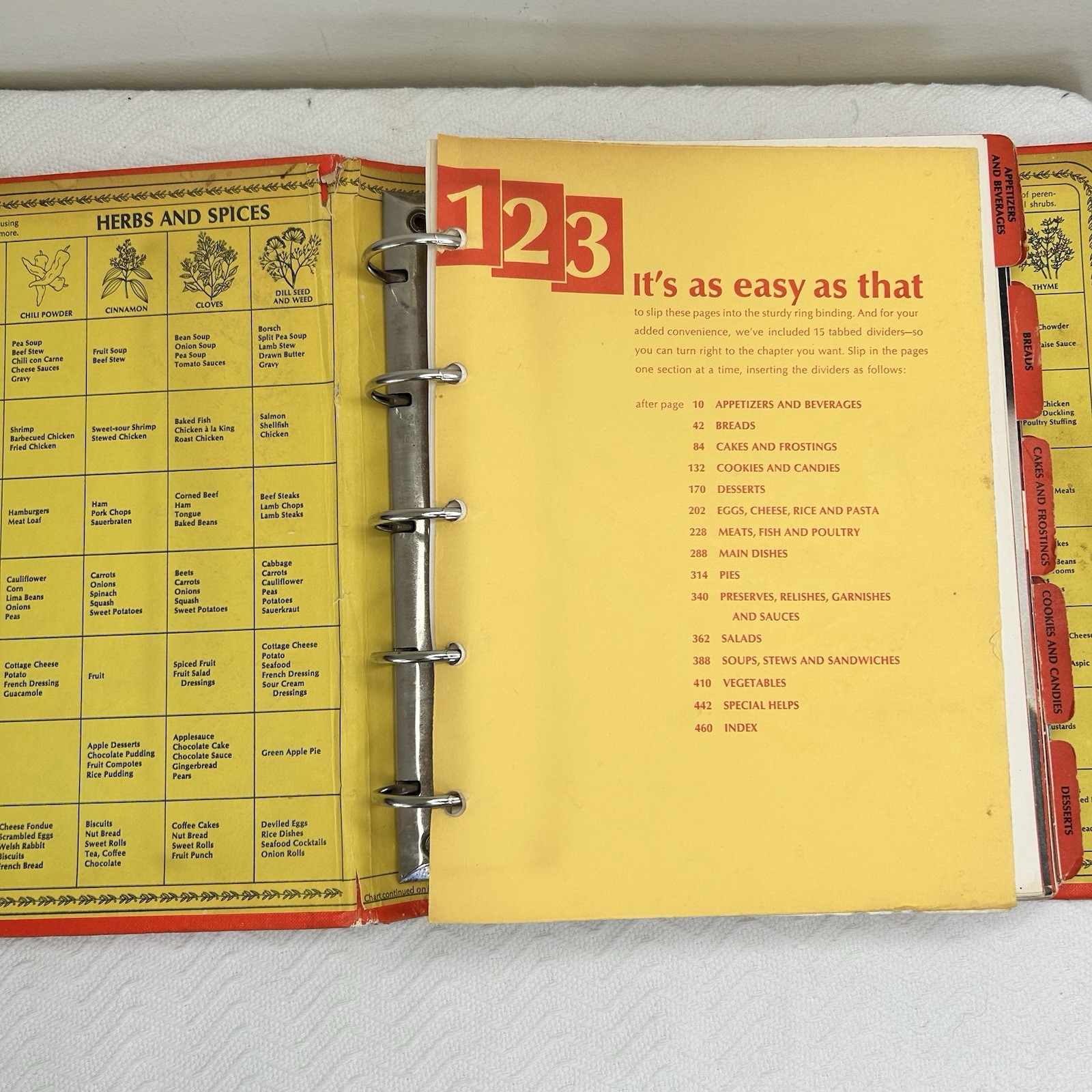 Betty Crocker&rsquo;s Cookbook 1974 Vintage 23rd Printing with 5 Ring Binder