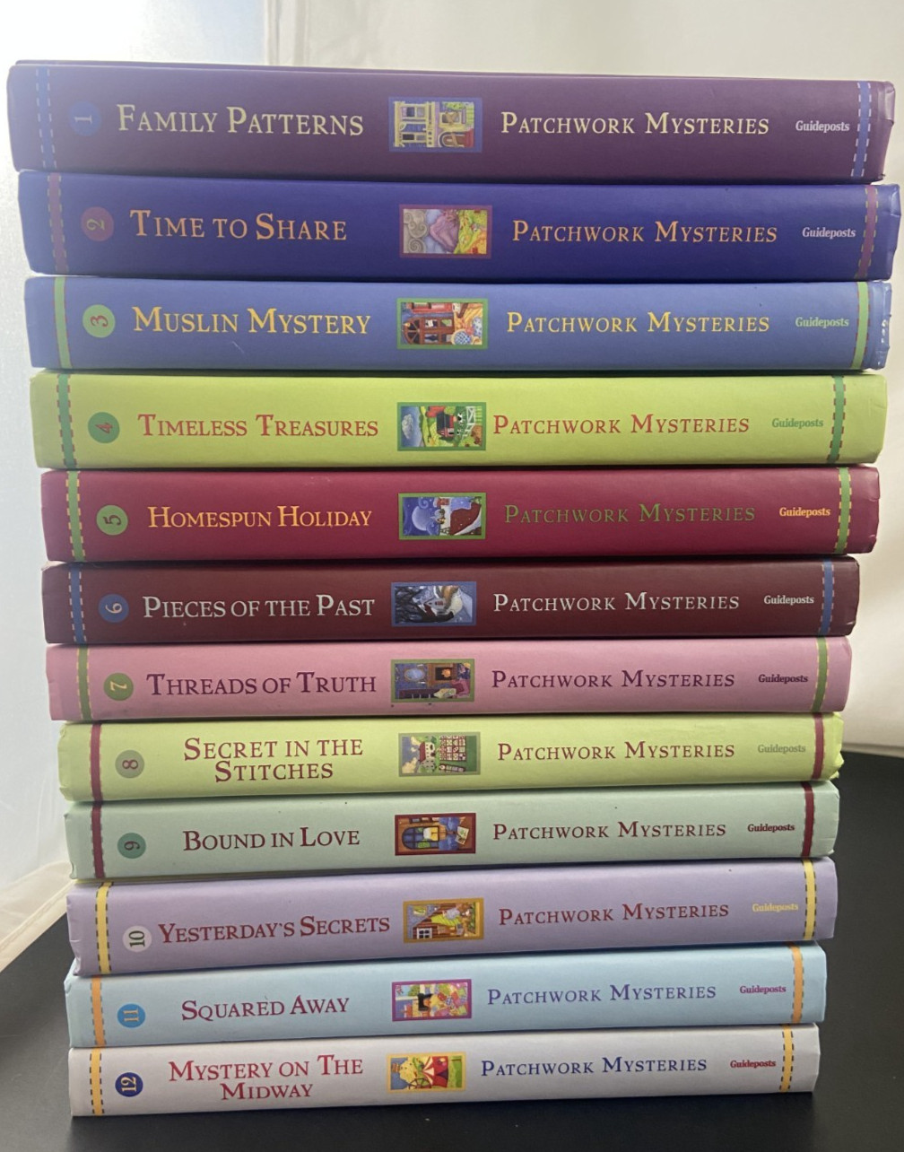 Patchwork Mysteries Books Guideposts Hardcover Book Inspirational READ Lot of 23