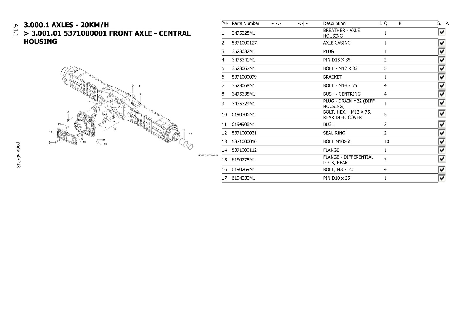 YANMAR V100 Wheel Loader Parts Catalog Manual SN YCG0V10000500103 Up – BINDER