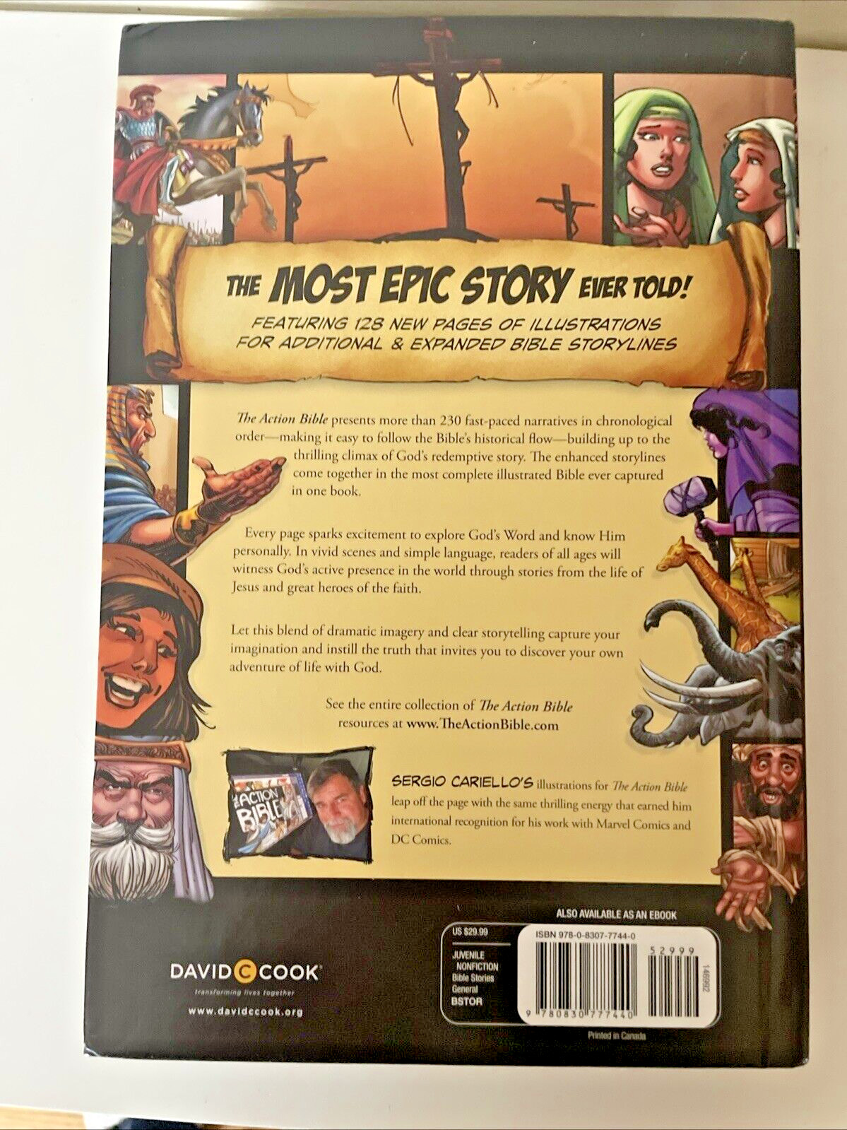 The Action Bible: God&rsquo;s Redemptive Story Sergio Cariello 2020 Book Comic 1st ed.