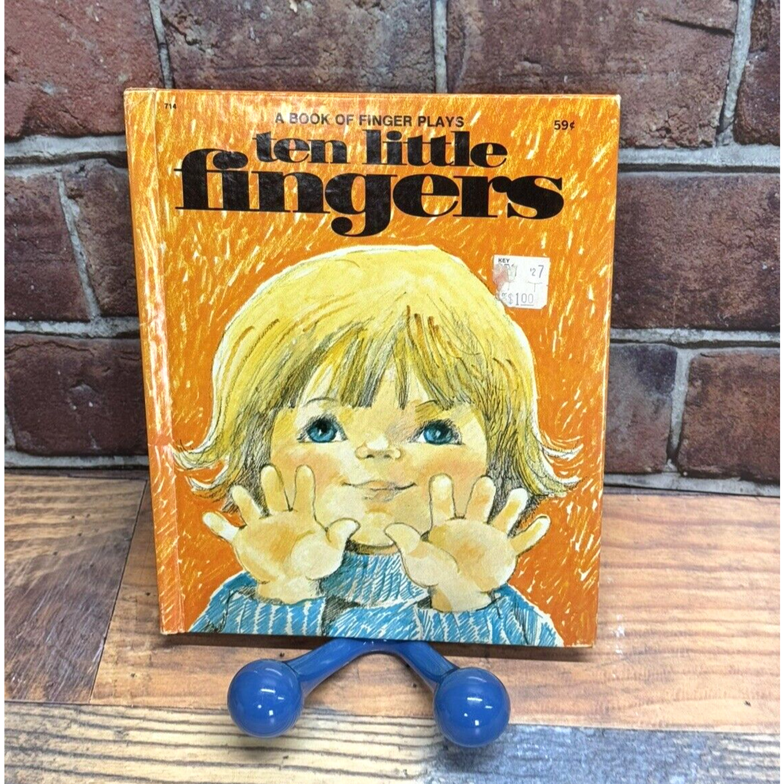 Vintage Ten Little Fingers a Book of Finger Plays Children&rsquo;s HC 1977